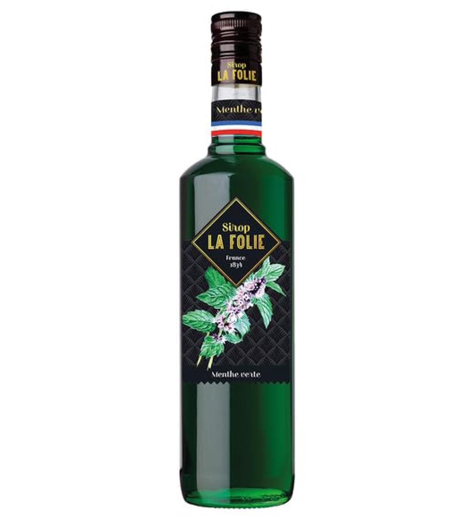 combine La Folie Syrup Spearmint 70 cl Saumur
