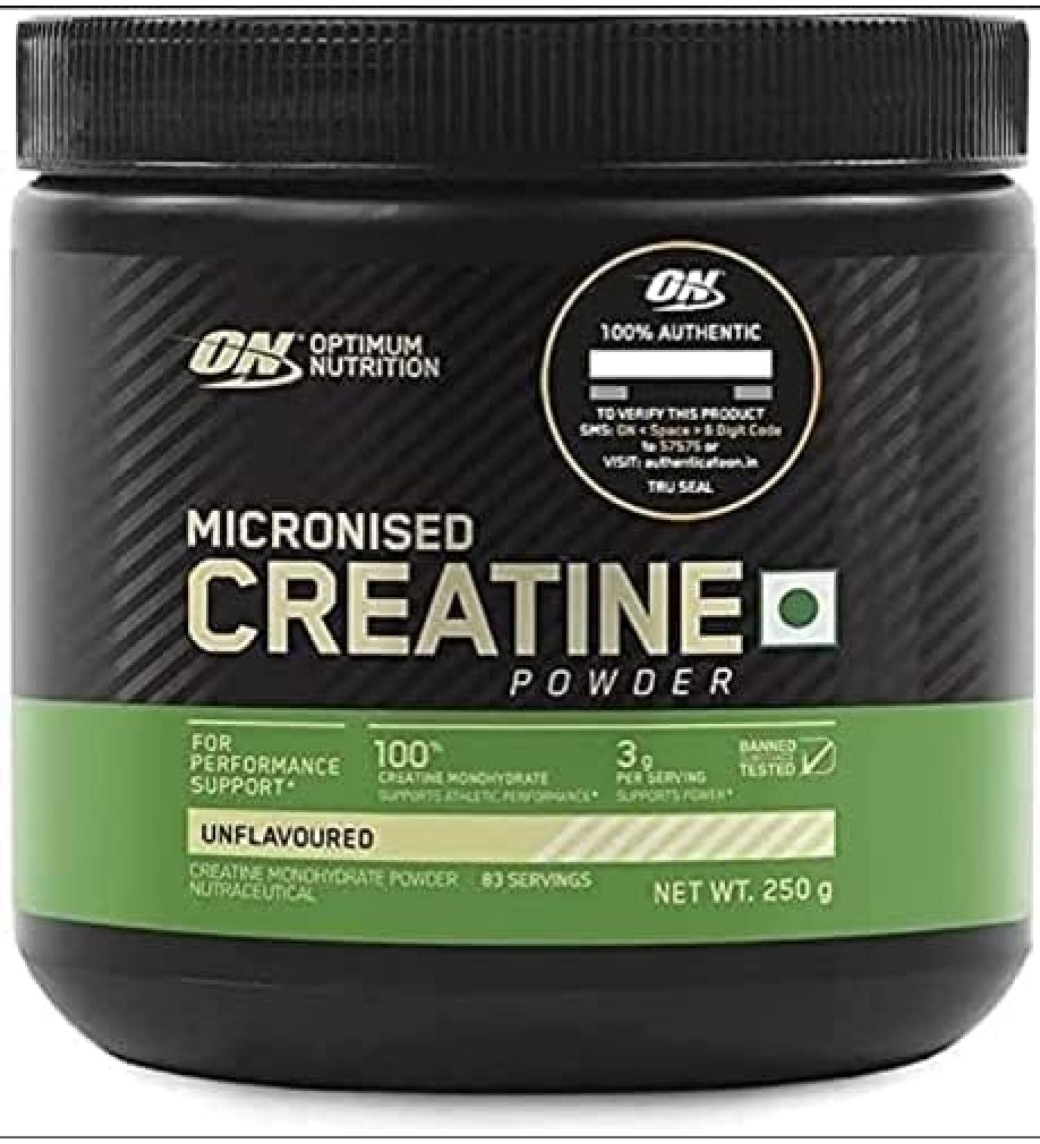 SENTA Maruti Blog Optimum Nutrition (ON) Micronized Creatine Powder - 250 Gram 83 Serves 3g of 100% Monohydrate per Serve Supports Athletic Performance & Power Unflavored 8.8 Ounce (Pack 4) - Buy Online on GoSupps.com