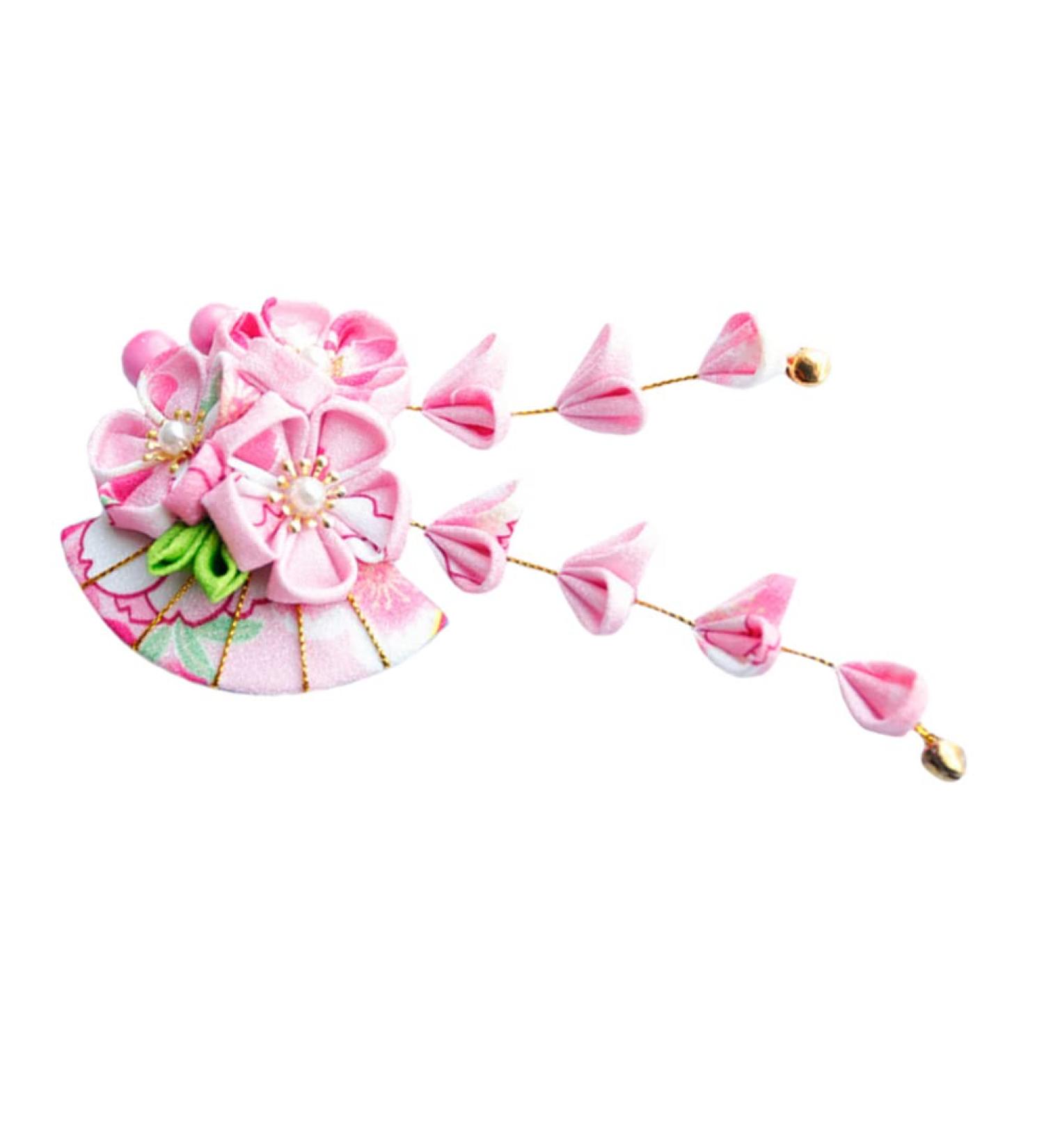 Gadpiparty Japanese Hair Accessories Japanese Tsumami Hair Pin Hair Sticks Picks Hawaiian Hair Floral Hair Accessories Hair Clip for Women Head Japanese-style Women's Cloth - Buy Online on GoSupps.com
