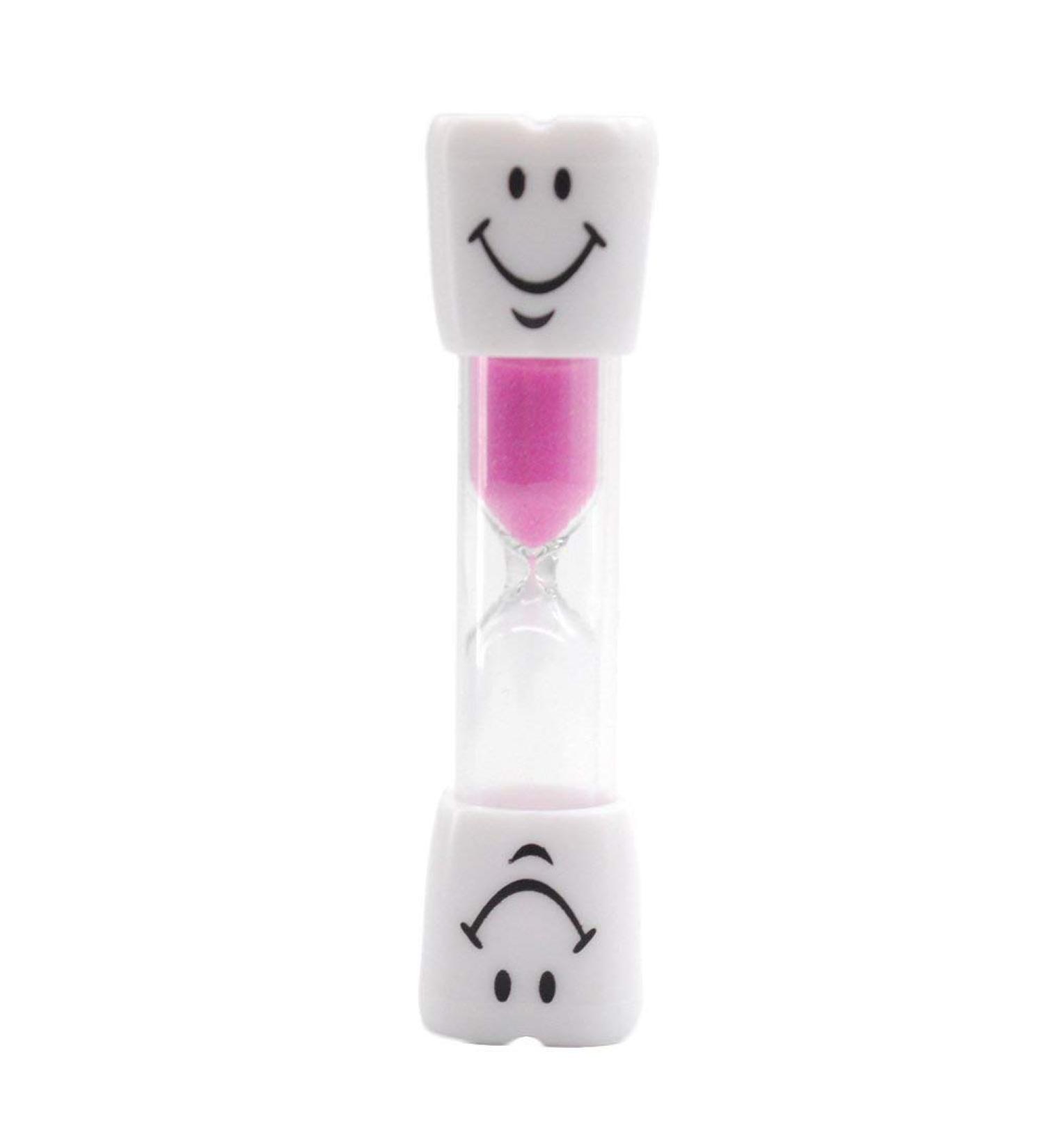 AKORD Children's Toothbrush Sandglass Sandtimer Pink 2 Minutes