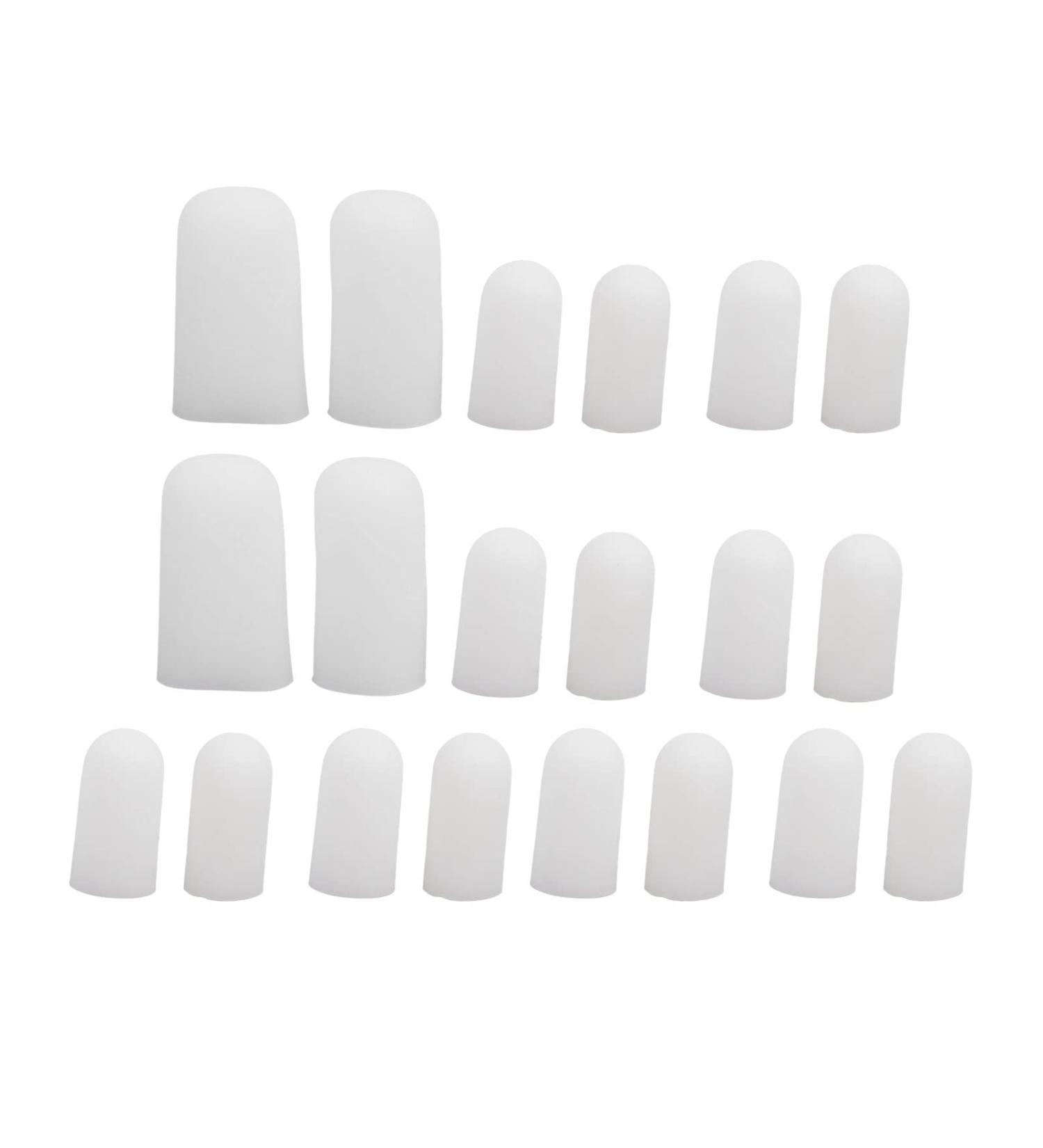 10 Pairs Silicone Toe Caps - Pain Relief & Protection for Ingrown Toenails Calluses & Blisters | Big Toe Cover - Buy Online on GoSupps.com