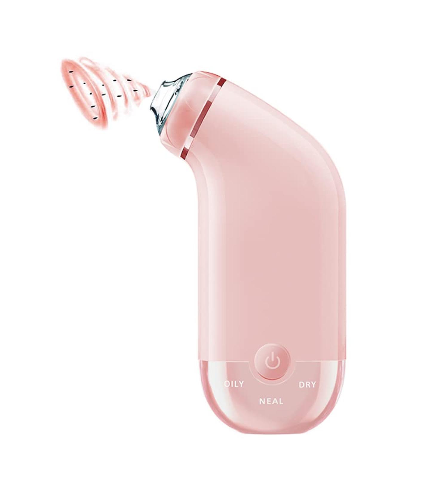 Glamne Blackhead Remover Vacuum | Electric Rechargeable Pore Cleaner for Men and Women - Pink - Buy Online on GoSupps.com