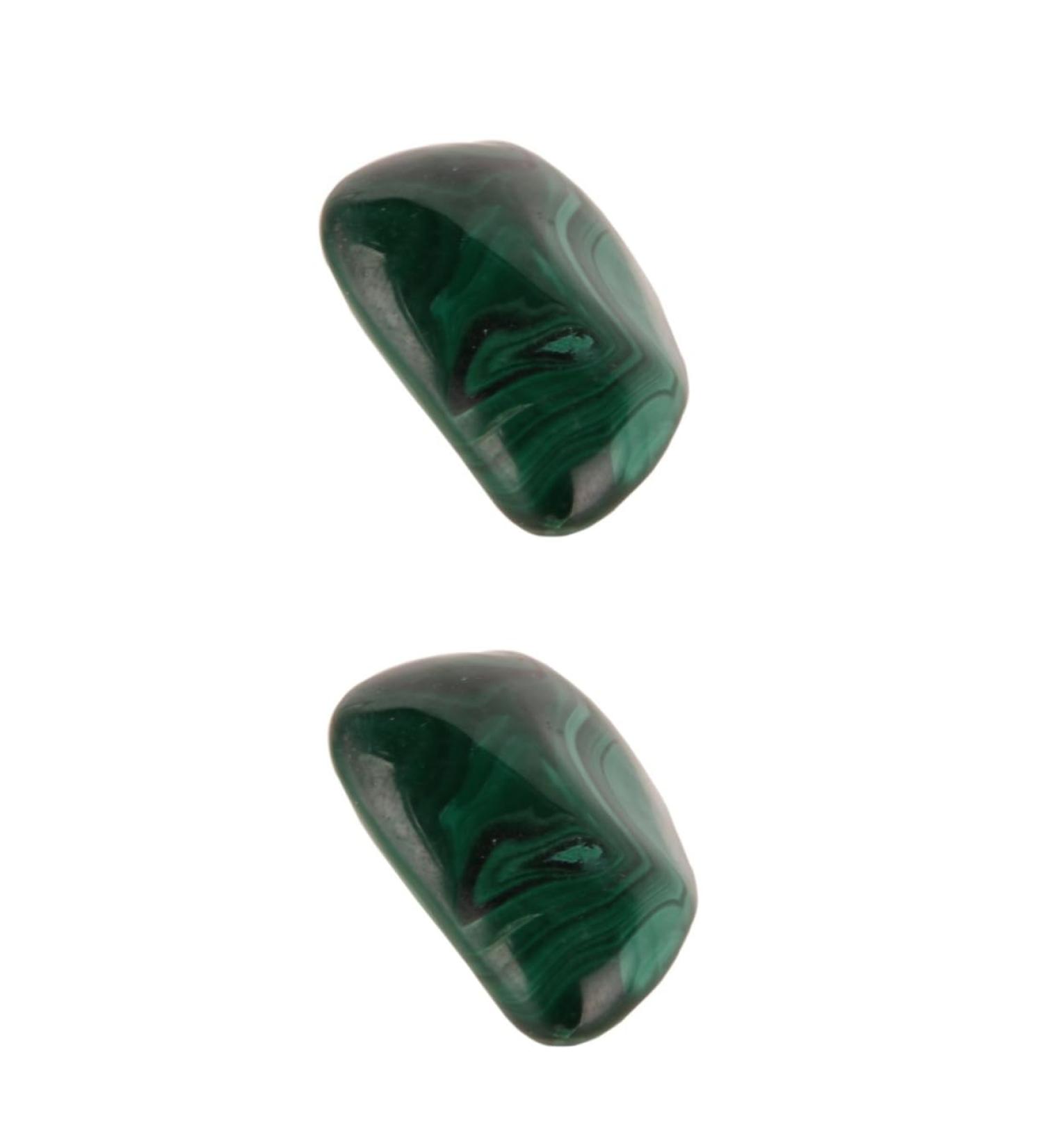 FOMIYES 2pcs Malachite Stones Gem Malachite Bulk Cerovital Natural Polished Gemstone Cereals Large Particles As Shownx2pcs mediumx2pcs - Buy Online on GoSupps.com