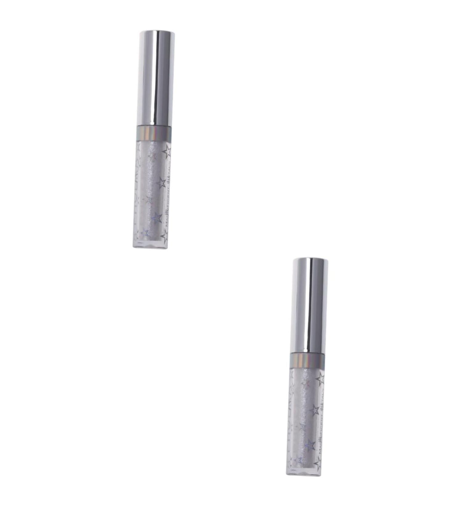 Balacoo Shimmer Eyeshadow 2pcs Glitter Eyeshadow Glow Eye Powder Liquid Eyeshadow Women Makeup Eye Shadow Pearlescent - Buy Online on GoSupps.com