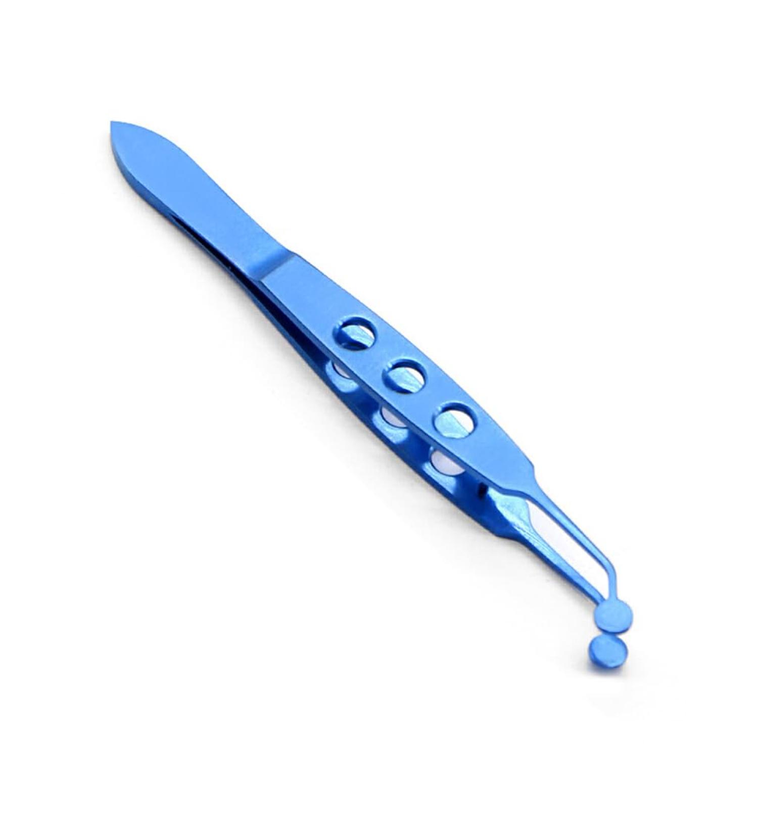 Dajidafu Stainless Steel Eyelid Tweezers Non-Slip Handheld Eye Lid Cleaning Clips Clamps Facial Beauty Devices Salon Accessories Large Round Tip - Buy Online on GoSupps.com