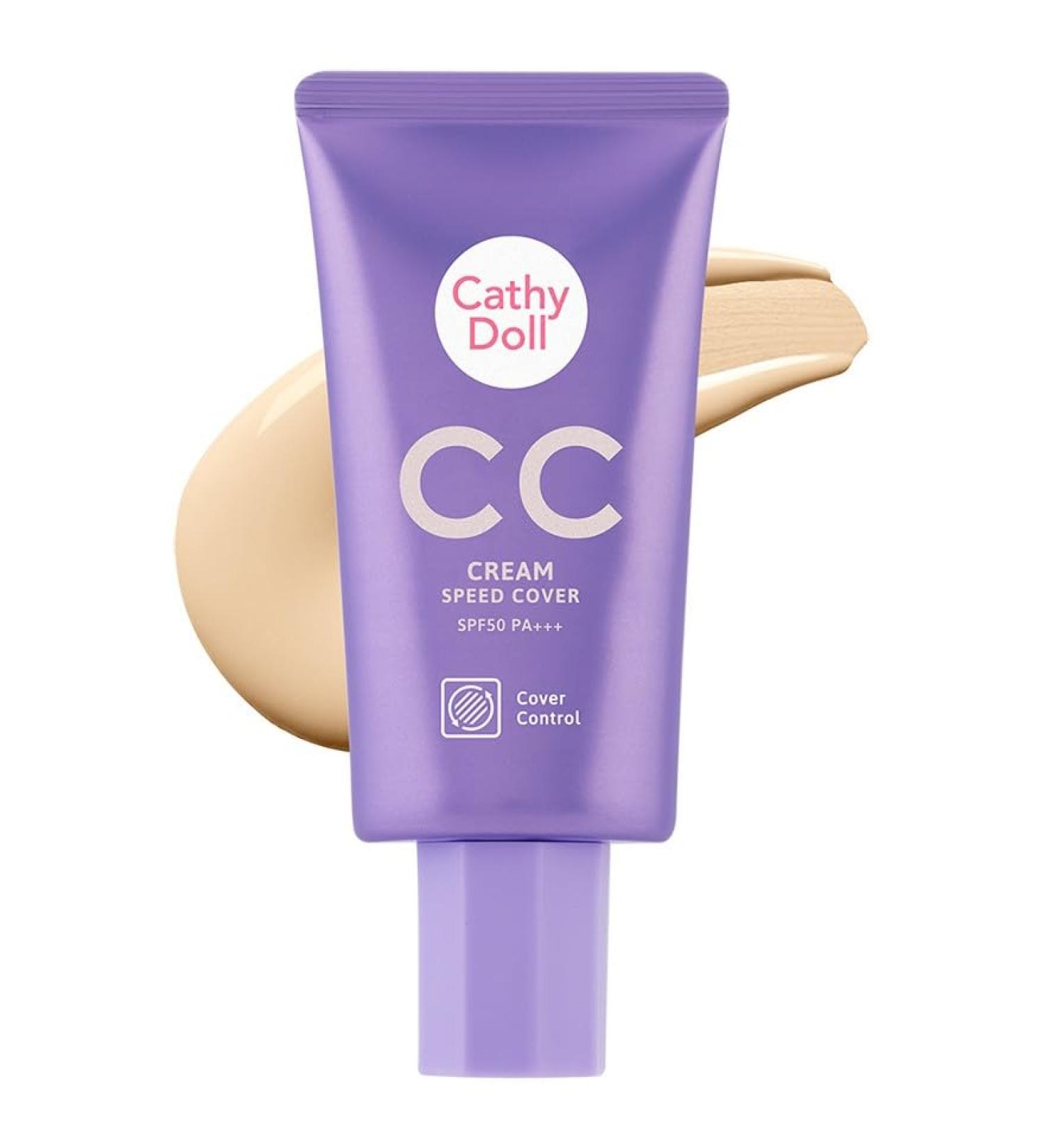 CC Cream Speed Cover SPF50 PA+++ High Coverage for Skin (Cover Control) 50ml | KarmartxCathydoll | Light Beige Light Beige 1.76 Fl Oz (Pack of 1) - Buy Online on GoSupps.com