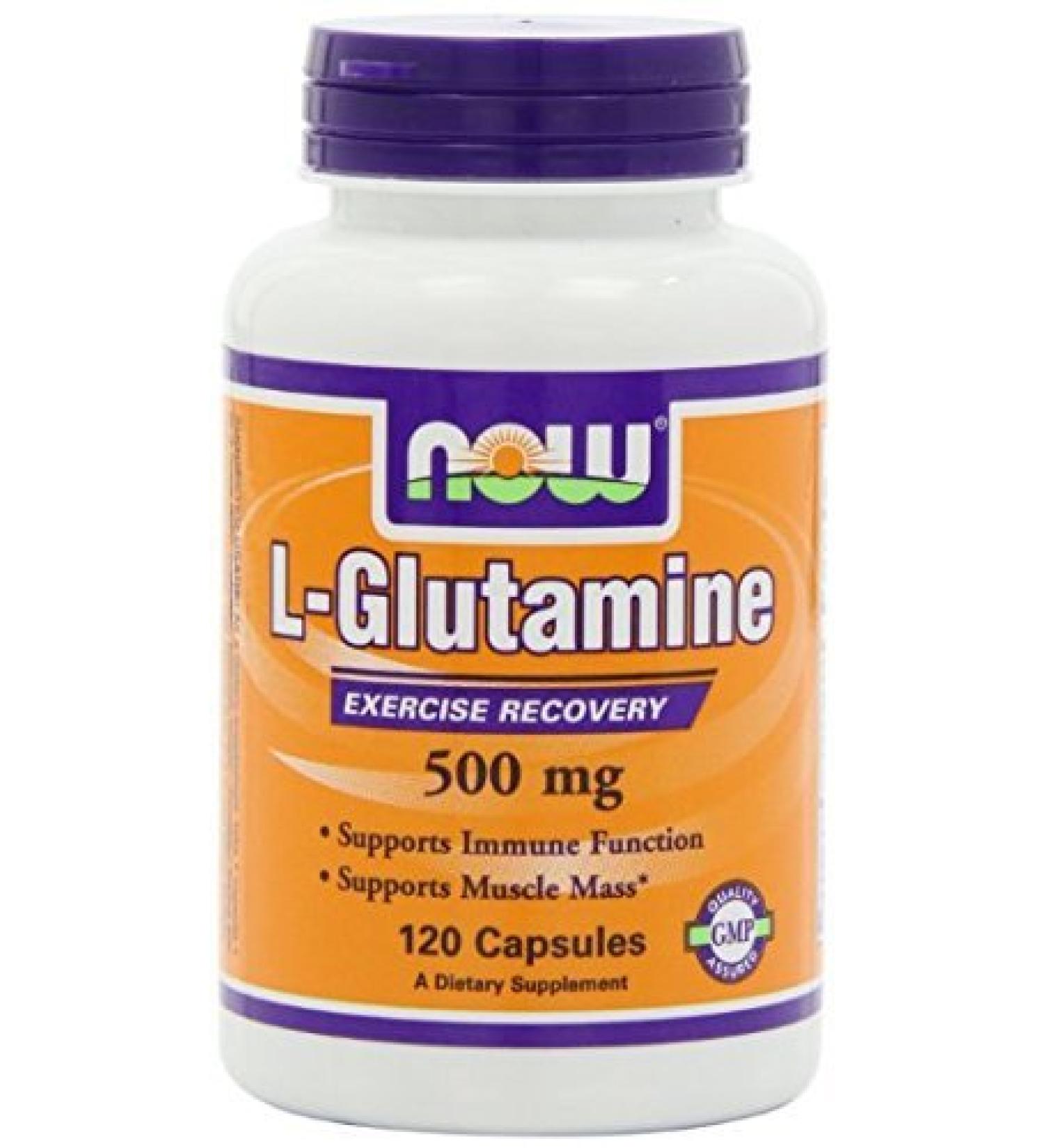 L-Glutamine 500mg 120 Capsules by Now