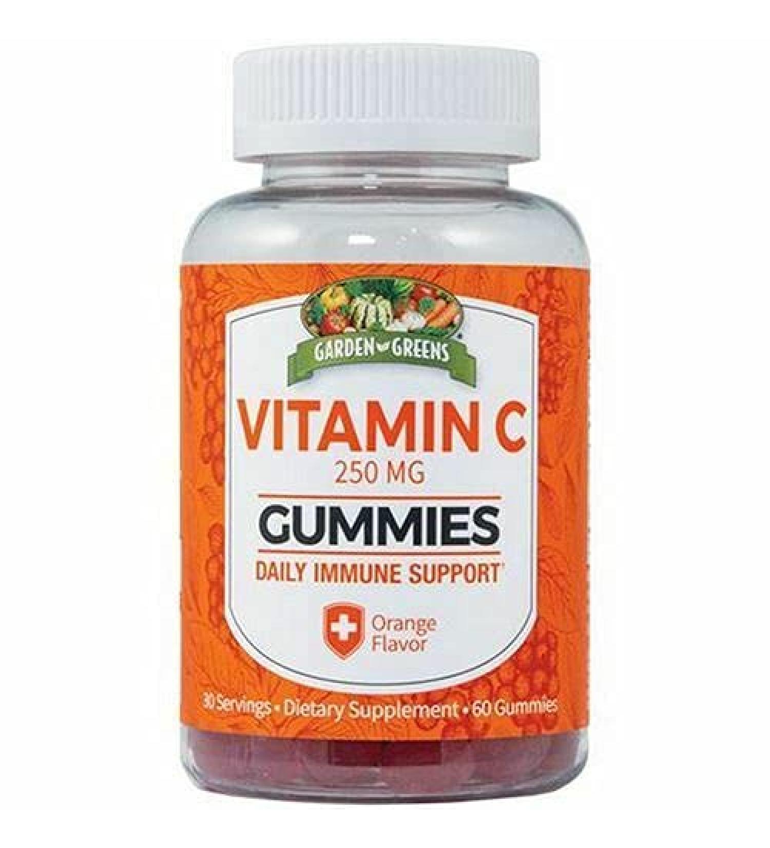 Garden Greens Vitamin C Gummies - Orange - 30 Servings