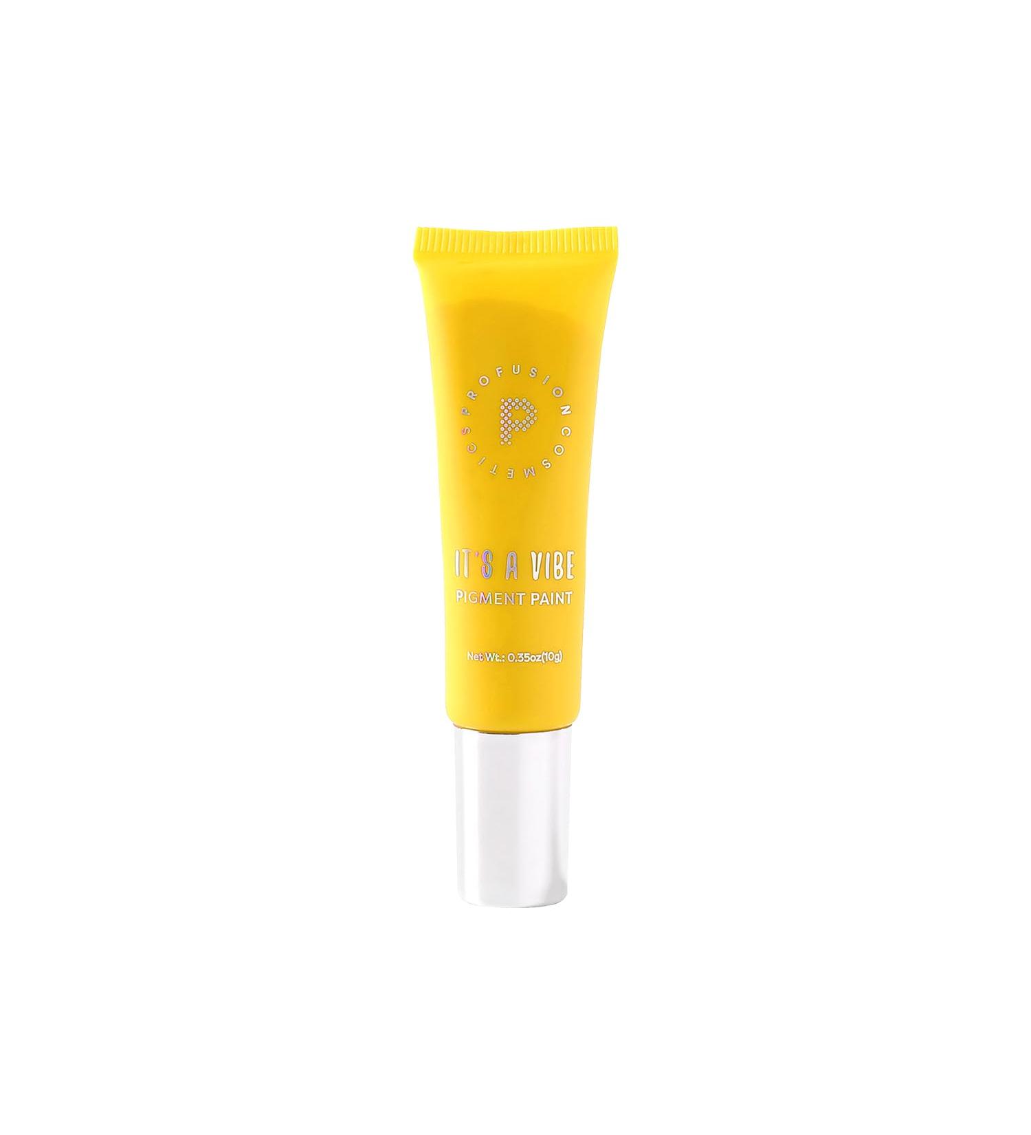 Profusion Cosmetics It's a Vibe Pigment Paint - Vibrant Yellow Festival Makeup for Creative Looks | Premium International Shipping - Buy Online on GoSupps.com