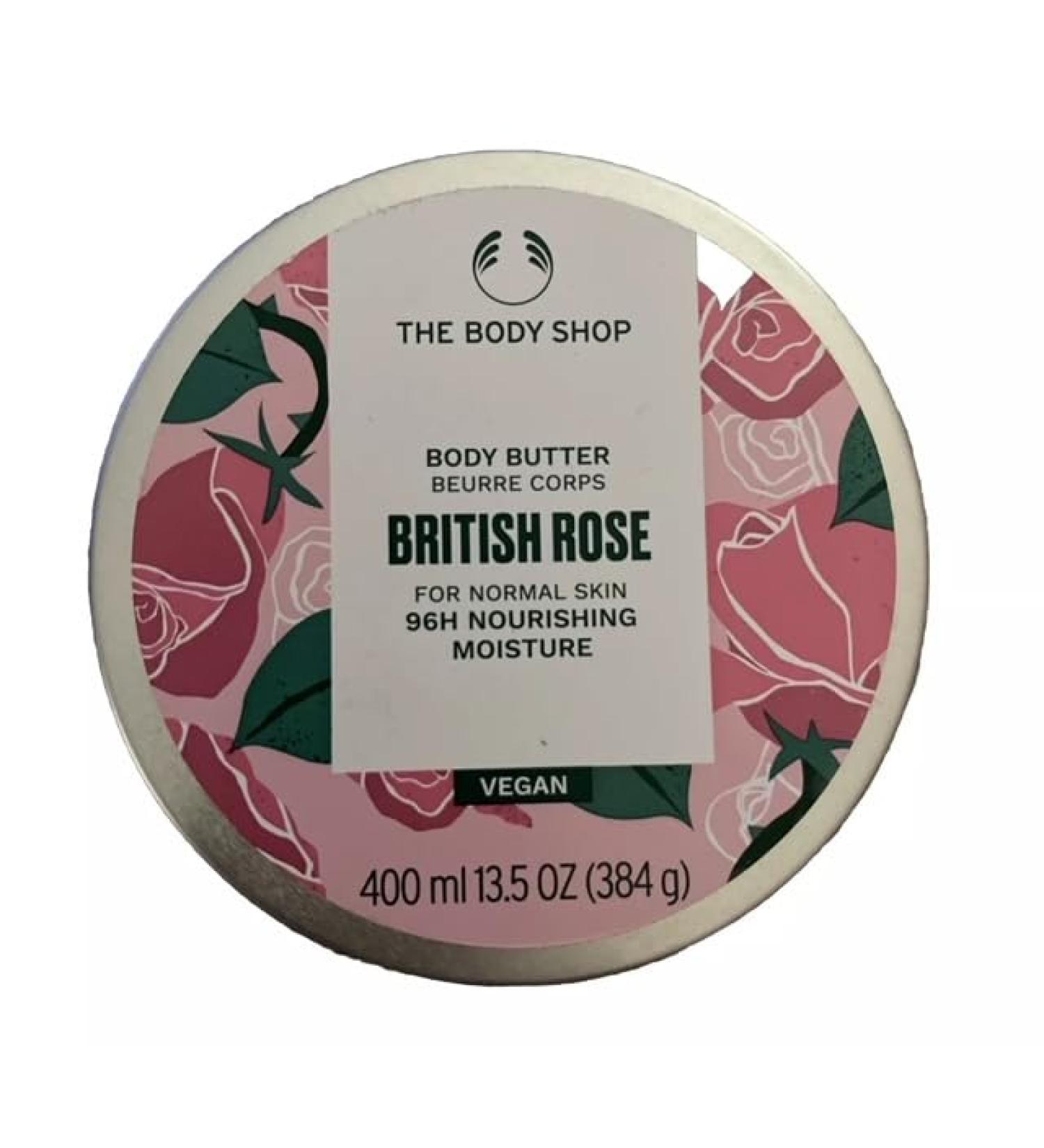 British Rose Body Butter 96H - Nourishing Moisture 400 ML | Luxurious Hydration for All Skin Types - Shop Internationally - Buy Online on GoSupps.com