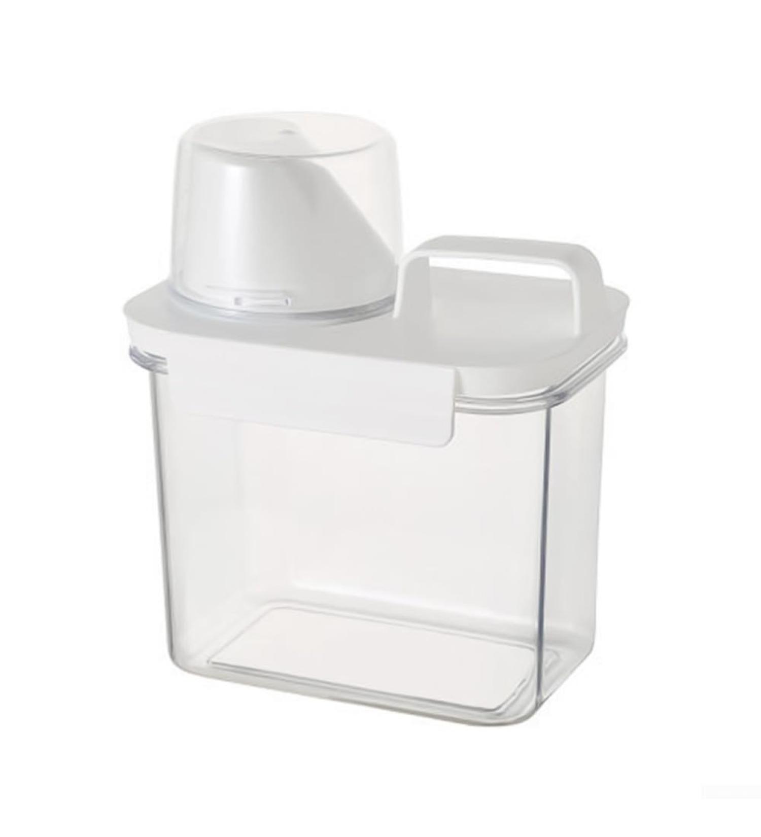 URPIZY Airtight Laundry Detergent Dispenser with Measuring Cup Washing Powder Container Storage Bucket Laundry Detergent Box for Soft Washer(1100ML) - Buy Online on GoSupps.com