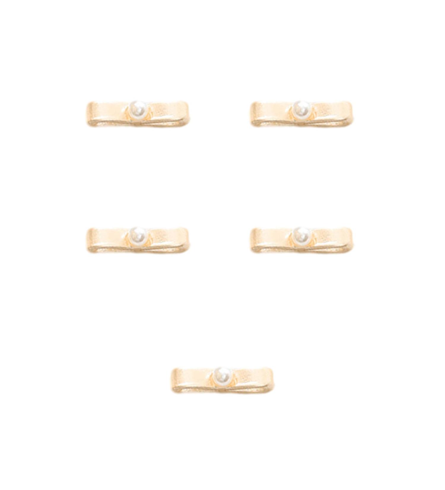 5Pieces Ballets Bows Nail Metal Nail Studs Bows Ribbon Nail Rivets Nails Art Jewels for Nails Art Designs Metal Nails Art Studs - Buy Online on GoSupps.com