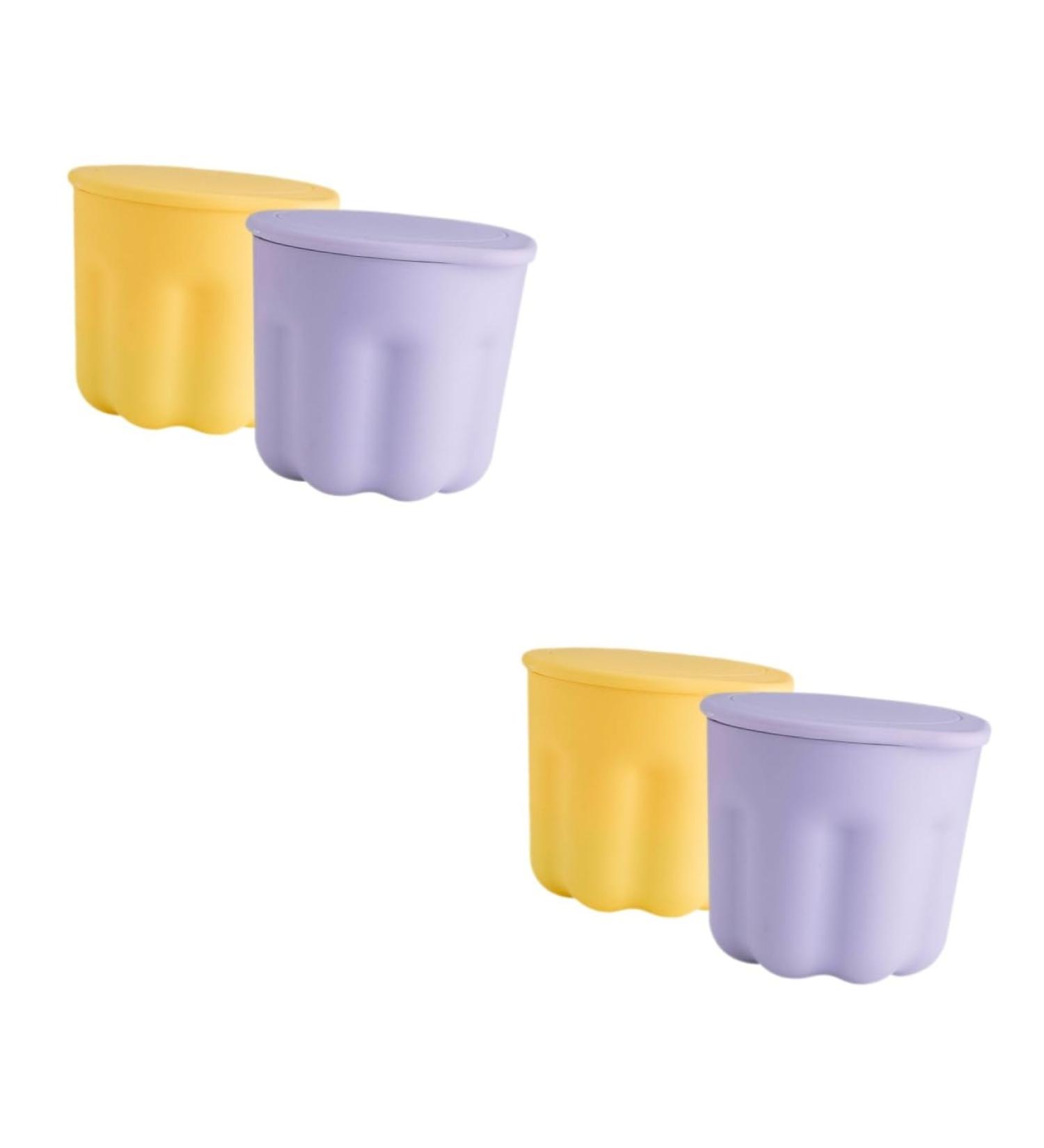 FOMIYES 4 Sets PP Washing Bowl & Beauty Brush Cleaner Kit - Makeup Cleaning Tools & Scrubber Mat for Flawless Brushes - Buy Online on GoSupps.com