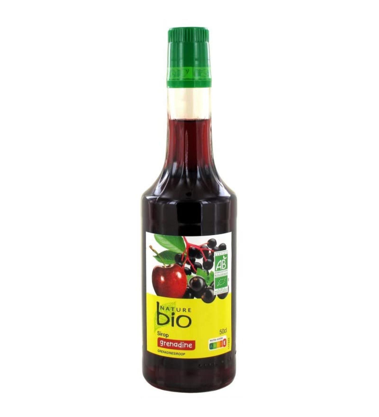 Nature Organic Grenadine Syrup 50 cl - Pack of 4 - Buy Online on GoSupps.com