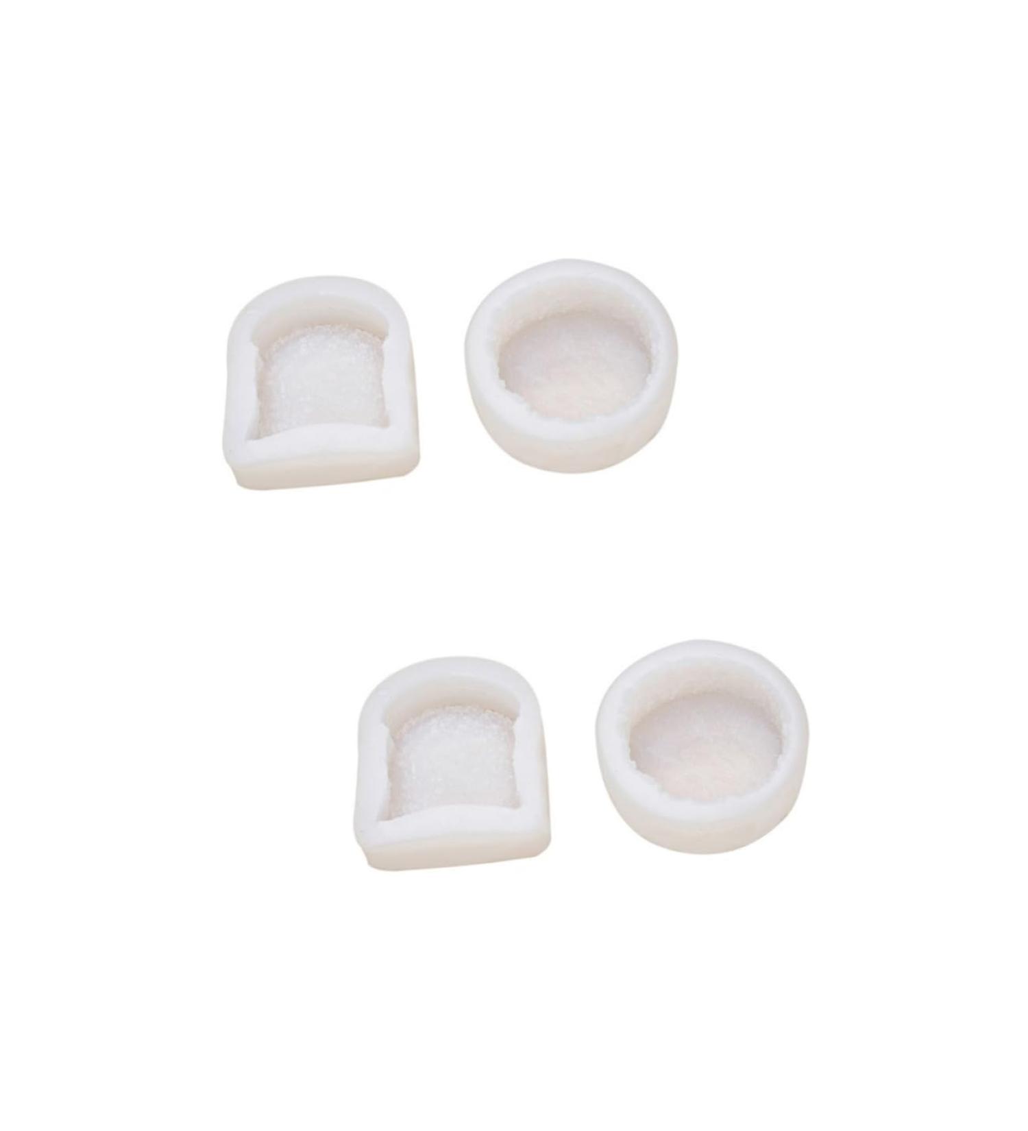 MAGICLULU 4 Pcs Cake Mold Chocolate Making Ice Ball Mold Soap Candle Silicone Mould Egg Tart Silicone Muffin Molds Chocolate Molds Mini Soaps Aroma Household Silica Gel White Accessories Whitex2pcs 9X8X2.6CMx2pcs - Buy Online on GoSupps.com