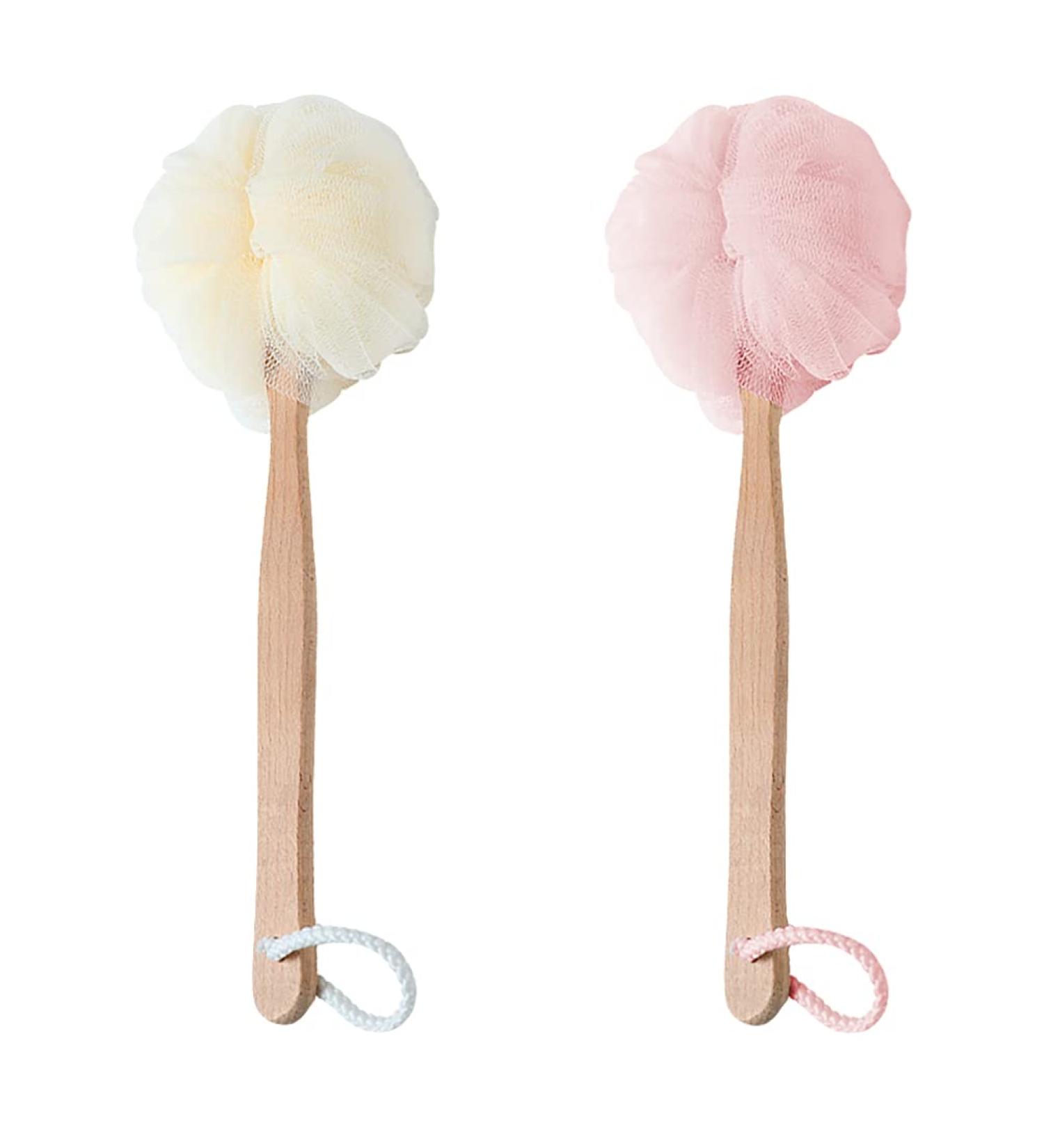 2nd Bathing Brush with Long Handle | Luffa Back Brush & Shower Sponge for Body Care - Buy Online on GoSupps.com