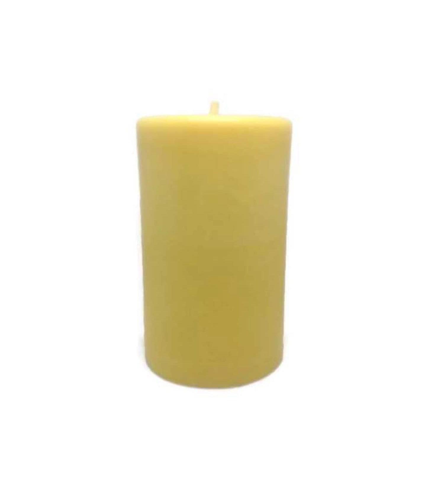 3.75" Yellow Lemongrass Scented Aromatherapy Pillar Candle