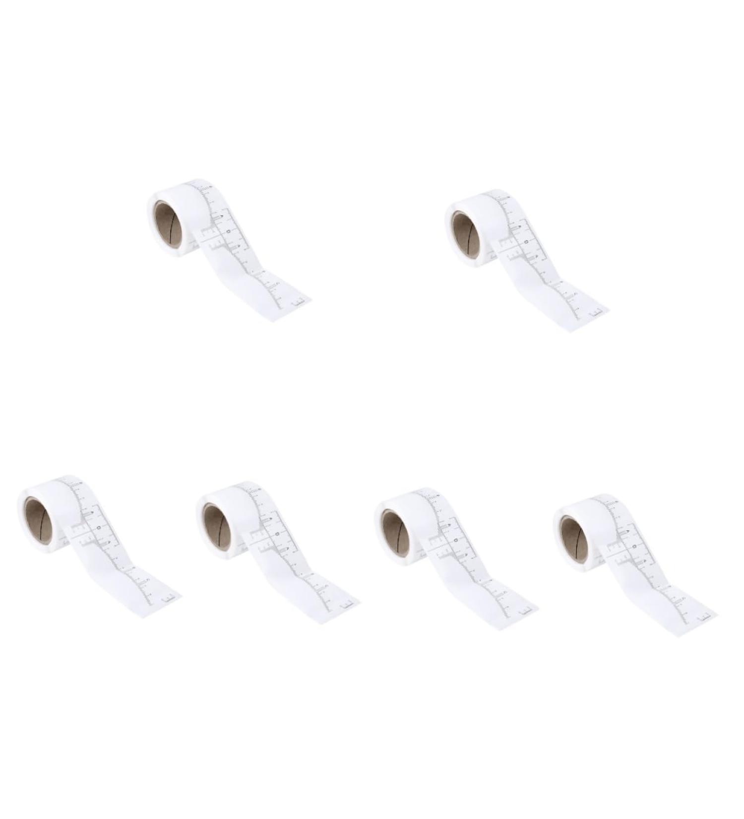 FOMIYES Eyebrow Measuring Sticker Eyebrow Microblading Ruler 6 rolls Stencils Scale Transparent Extensions Stick Peel Measuring Eyebrow Ruler Disposable Stencil Eyebrow Shape Kit 1 count (Pack of 1) Whitex6pcs - Buy Online on GoSupps.com