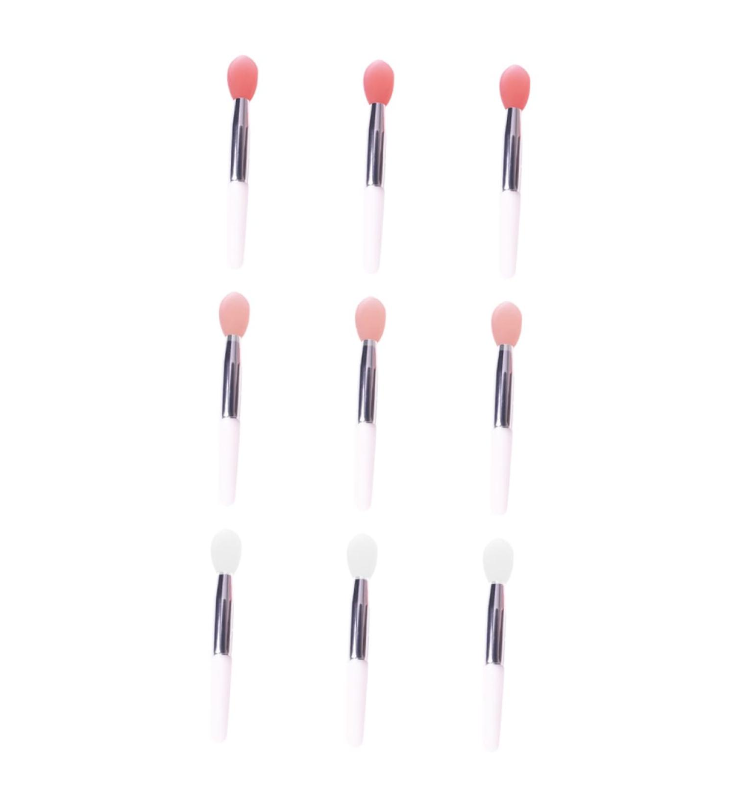9pcs Silicone Lip Balm & Makeup Brush Set - Lip Spoon Applicator Tool for Perfect Lip Makeup - Essential Cosmetic Accessory for Women - Buy Online on GoSupps.com