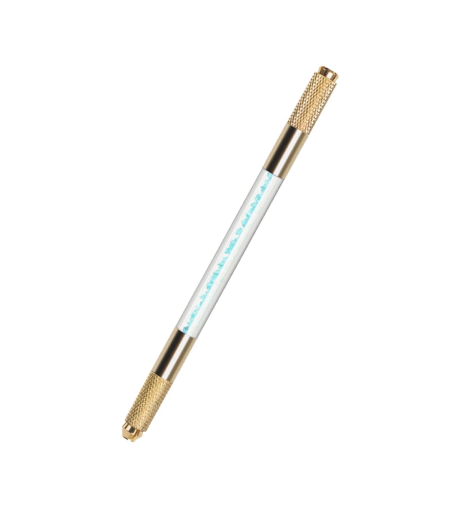 Angoily Embroidery Pencil Eyebrow Pencil Makeup Pen Double Head 1 count (Pack of 1) Blue - Buy Online on GoSupps.com