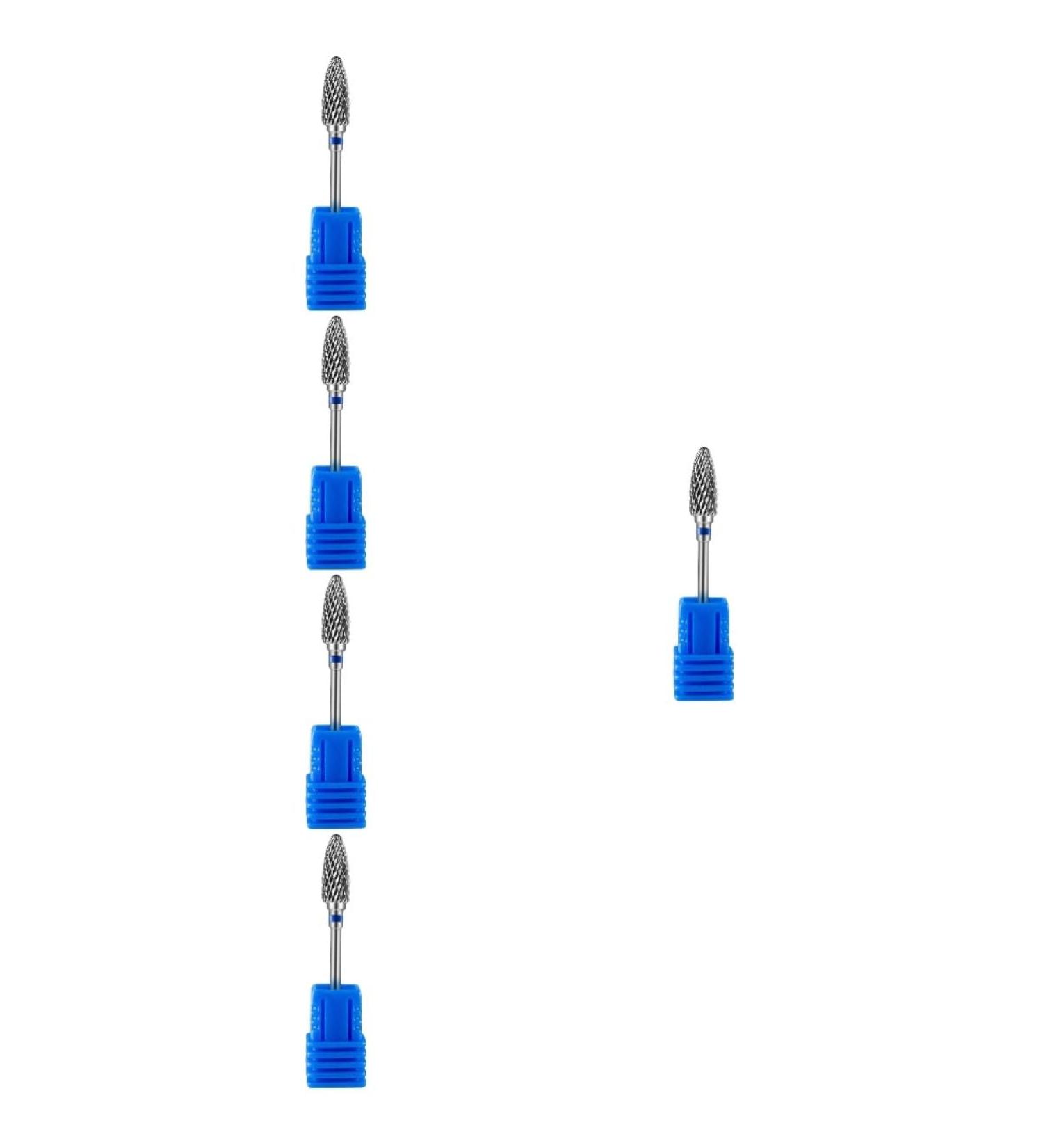 POPETPOP 5pcs Nail Polisher Professional Nail Drill Bits Nail Art Drill Bit Nail Grinding Head Fine Grit Nail Drill Bits for Acrylic Nails Tools Electric Nail Manicure Tungsten Steel Alloy 7x1.3.cmx5pcs As Shown 2x5pcs - Buy Online on GoSupps.com