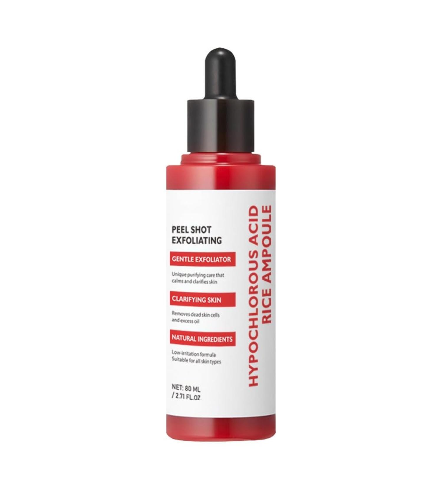 S rum exfoliant l'acide hypochloreux et l'extrait de riz 80 ml - Exfoliation douce convient tous les types de peau purifie la peau limine les cellules mortes et am liore le grain de peau. - Buy Online on GoSupps.com