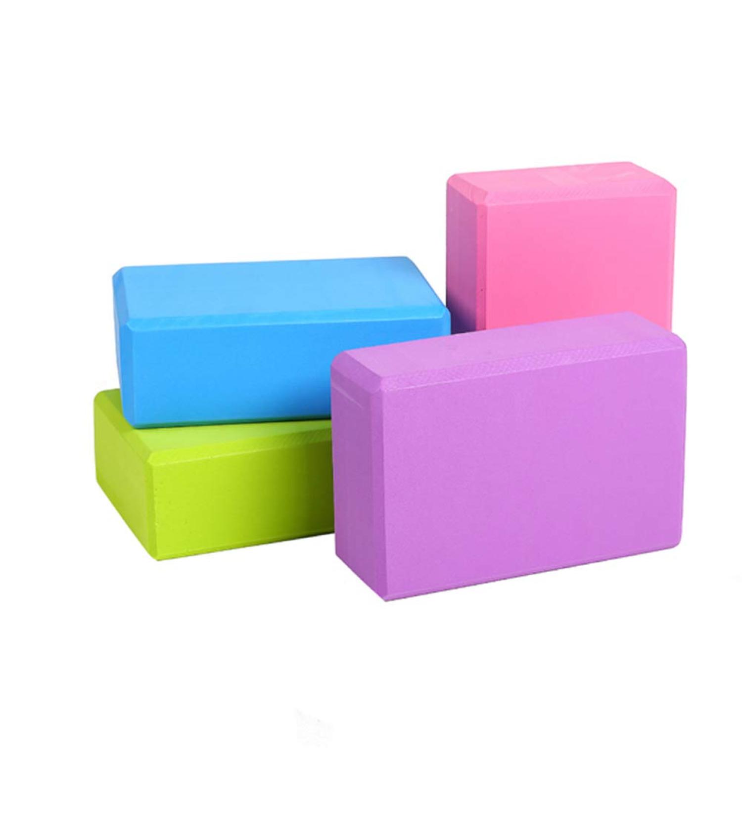 4pcs High Density EVA Foam Yoga Exercise Blocks for Enhanced Support - Buy Online on GoSupps.com