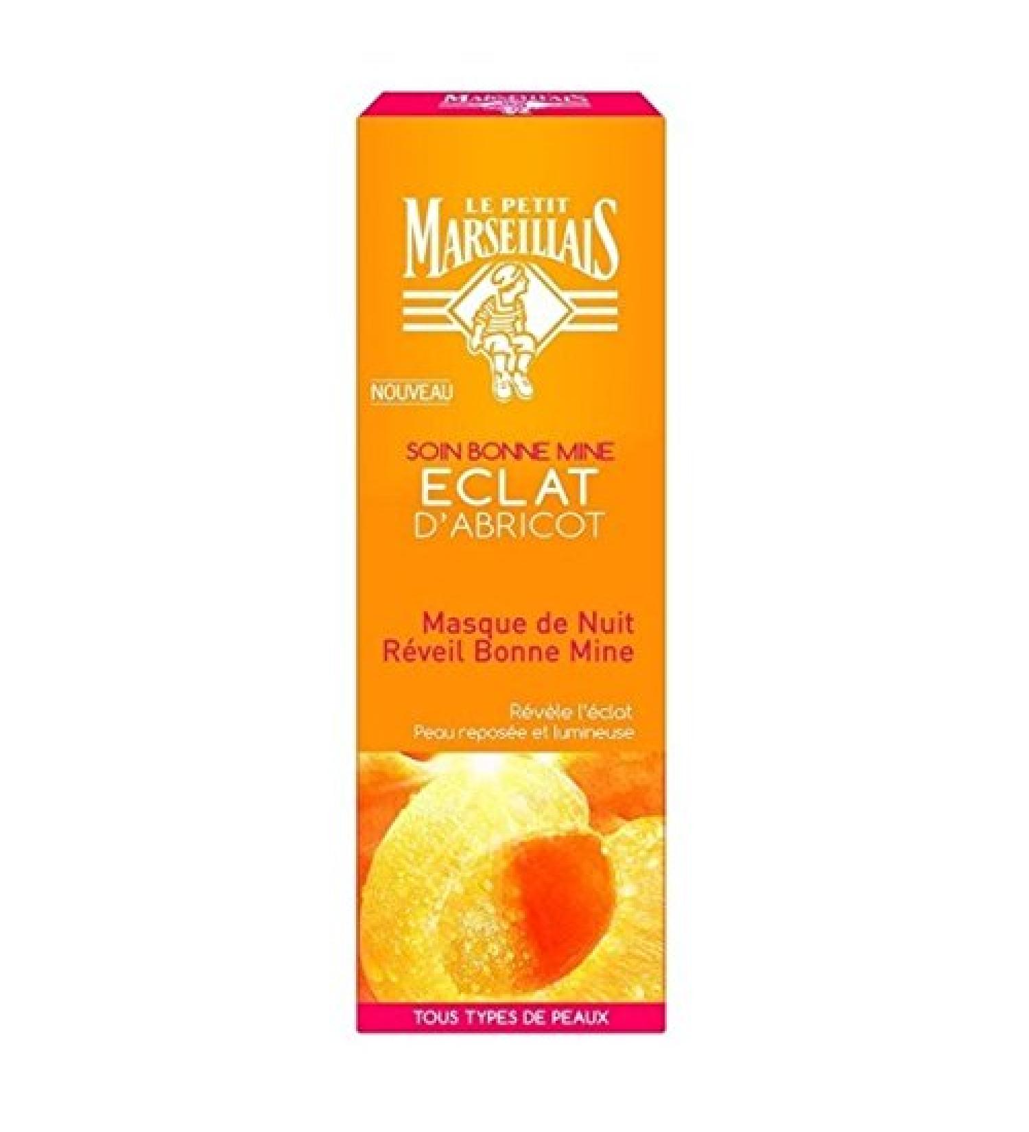 Le Petit Marseillais Night mask awakens healthy glow radiance apricot - 50ml tube