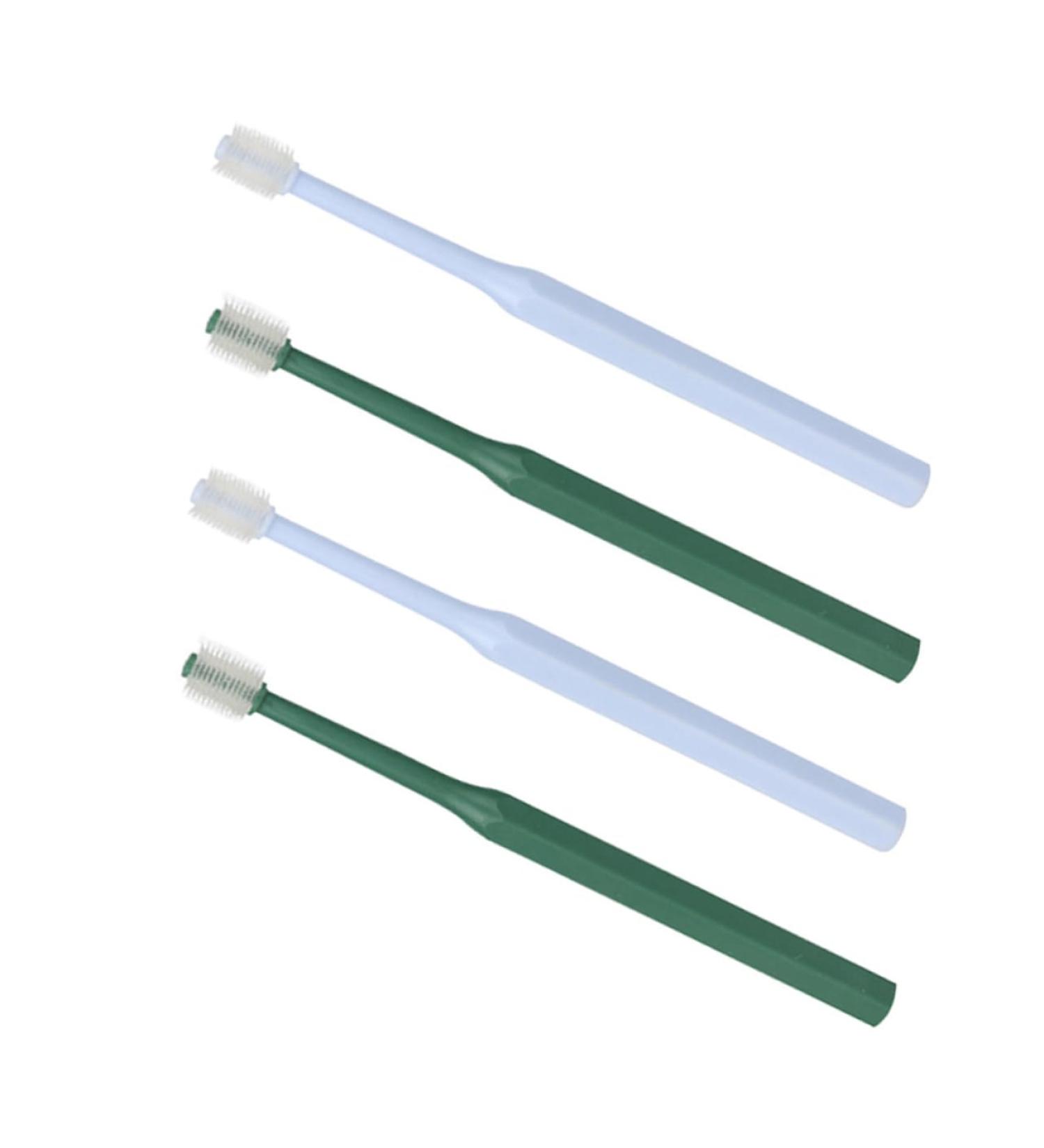 SEWOART 4pcs Toothbrush Plaque off Cats Cat Toothpaste and Brush Kit Kitten Supplies Pet Accessory Plastic - Buy Online on GoSupps.com
