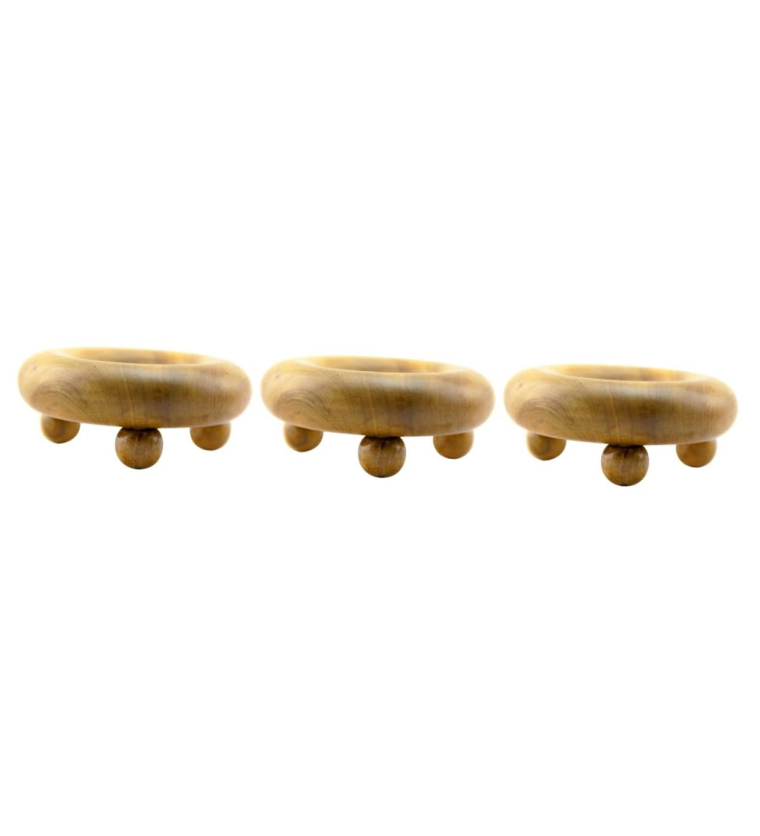 3-Part Fascia Massage Device | Face & Body Massage Tools | Wood Neck Roller & Reflexology Ball | Premium Wellness Subscription - Buy Online on GoSupps.com