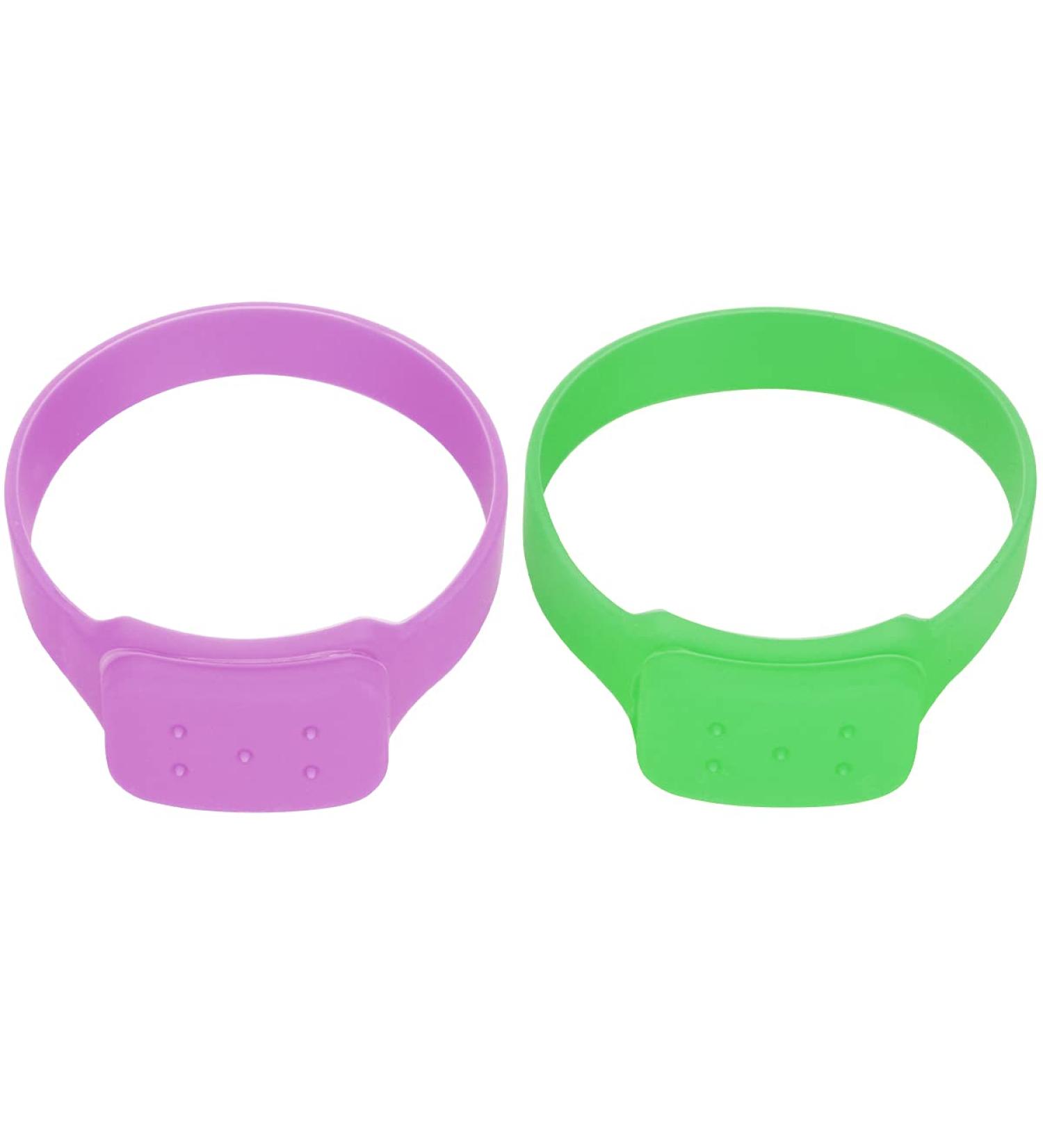 DOITOOL 2pcs Portable Mini Dispensing Bracelet Set - Green & Purple Wristband - Buy Online on GoSupps.com