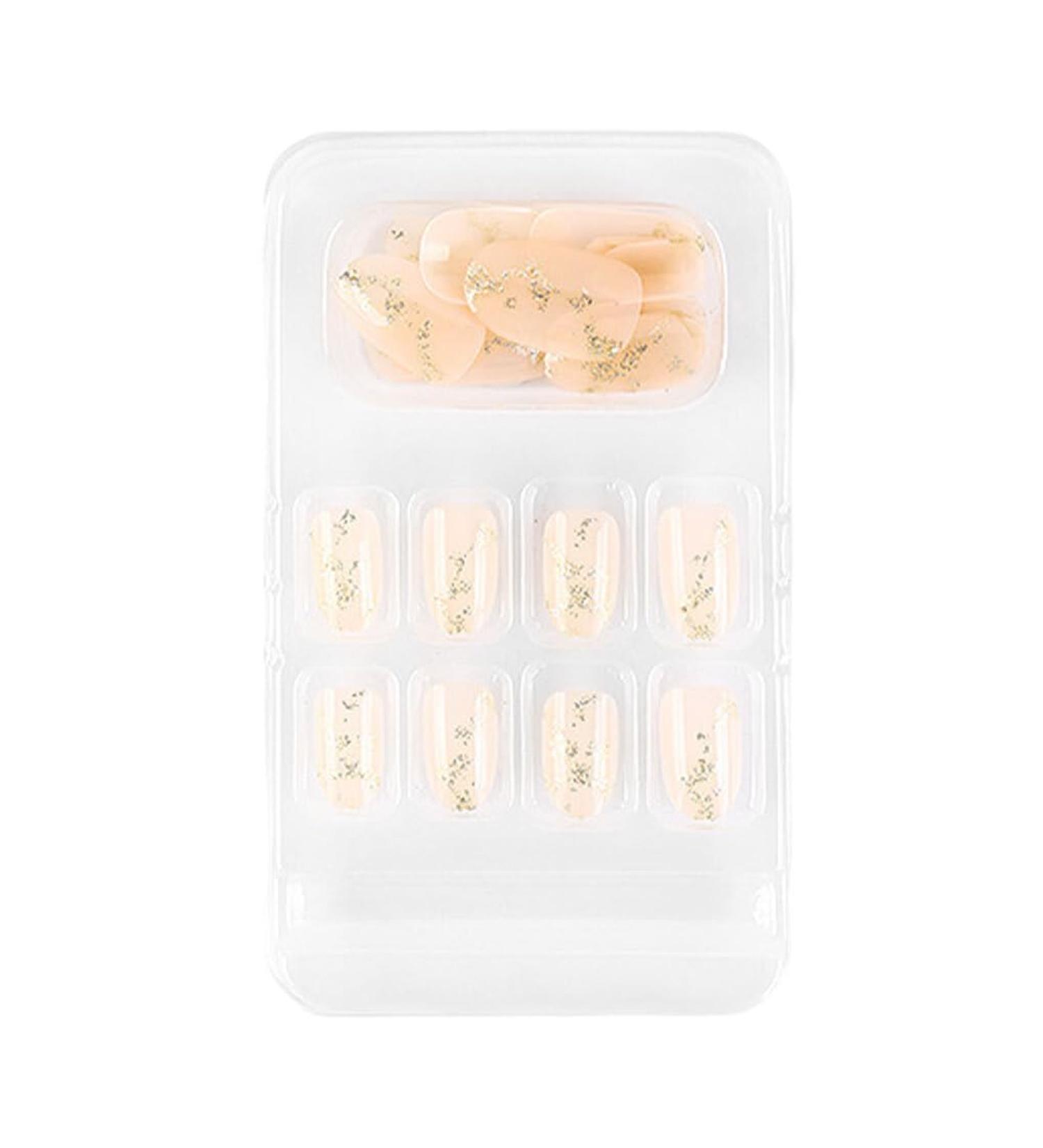 dijiusidy False Nail Fashionable Various Shapes Fingernail Full Coverage Strong Viscosity Adjustable Paster for Manicure Art 30 F741 30 1 count (Pack of 1) - Buy Online on GoSupps.com