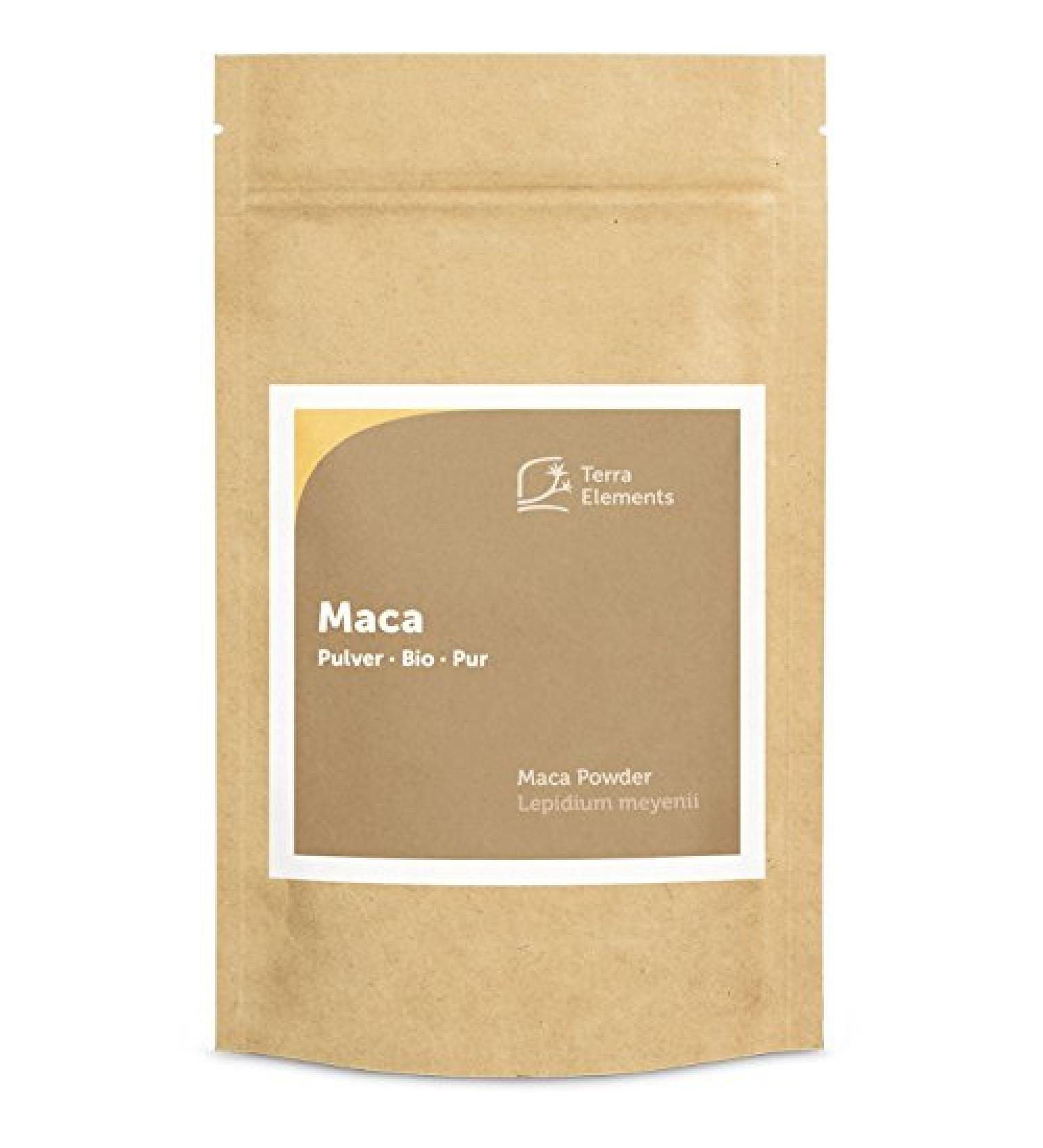 Terra Elements Organic Maca Powder 125g I Yellow Maca Root from Peru I 100% Pure I Vegan I Raw Quality - Buy Online on GoSupps.com