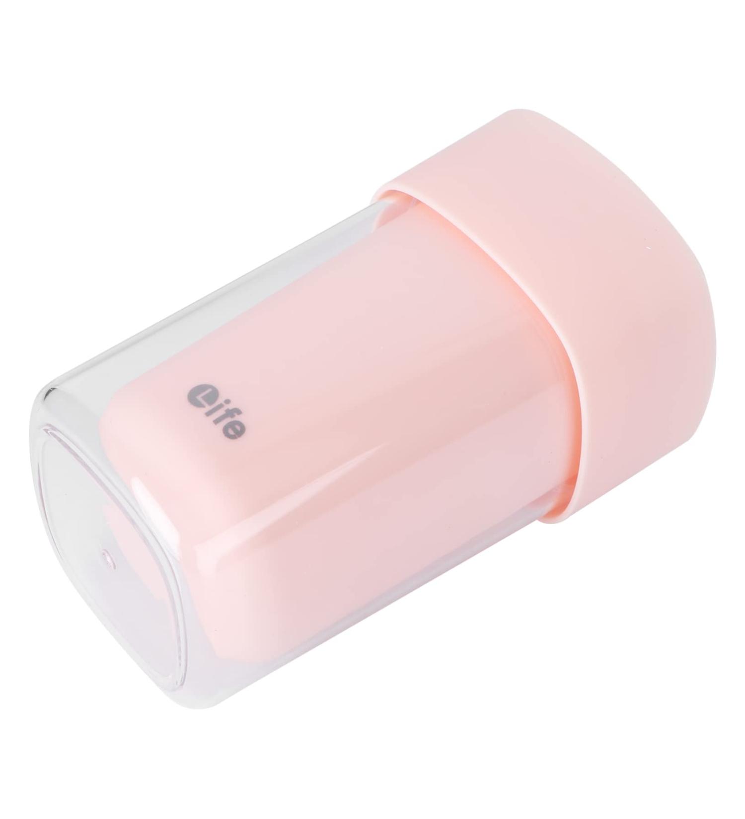 Beaupretty Portable Travel Toothbrush Cup - Compact Washing Storage Case - Pink 20.6x7.3cm - Ideal for International Shipping - Buy Online on GoSupps.com