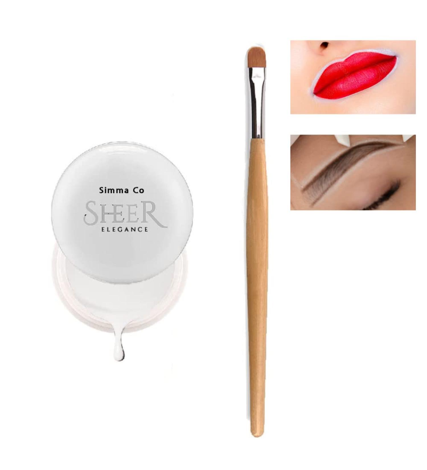 Simma Co Lip Blush Ombre Brows Brow Tinting Microblading Kit - White - Buy Online on GoSupps.com