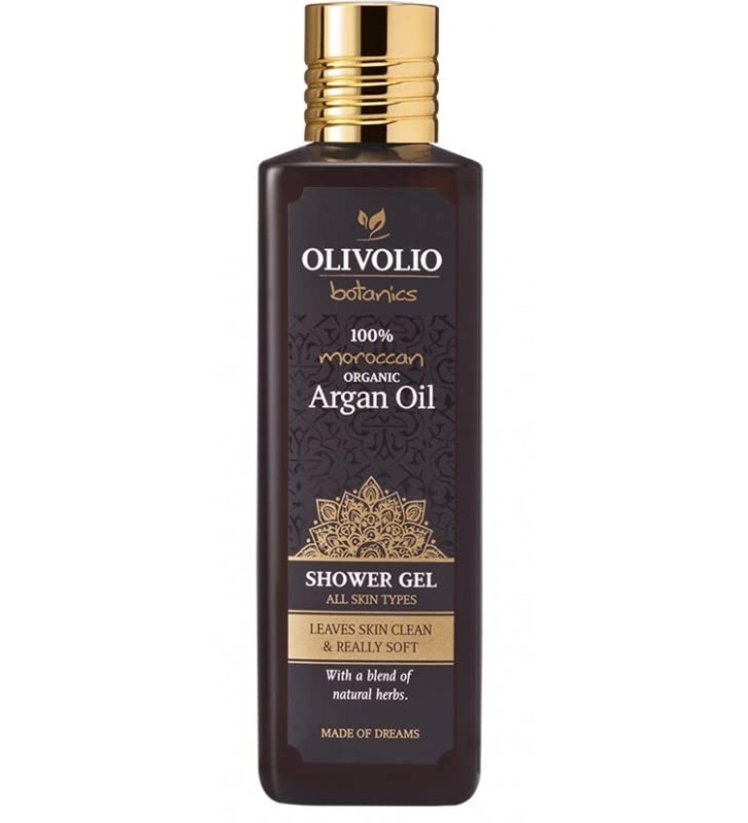 Olivolio Shower Gel with 100% Organic Argan Oil and 89% Natural Ingredients - 250ml