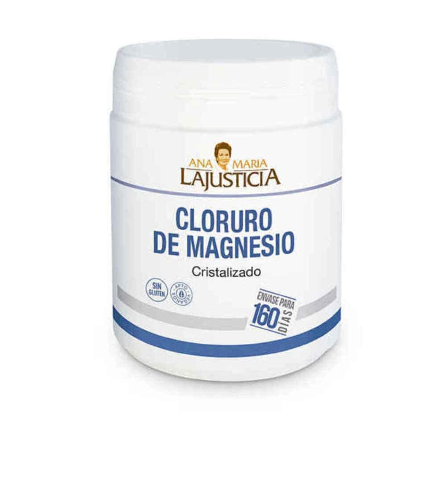 Ana Maria Lajusticia - Magnesium Chloride 400g - Reduce tiredness and fatigue - Improve nervous system - Gluten Free and vegan Firendly