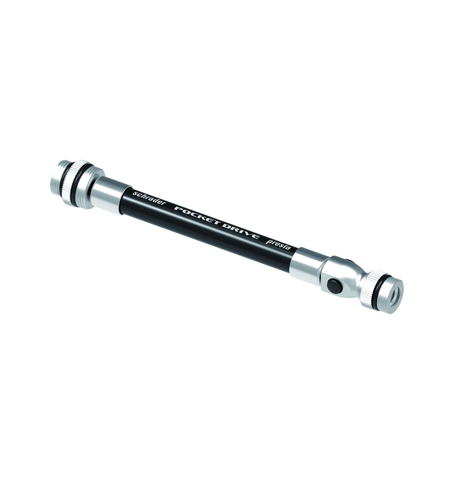 Lezyne Unisex Adult ABS Flex-Hose Pocket Drive Black/Silver | Fast International Shipping - Buy Online on GoSupps.com