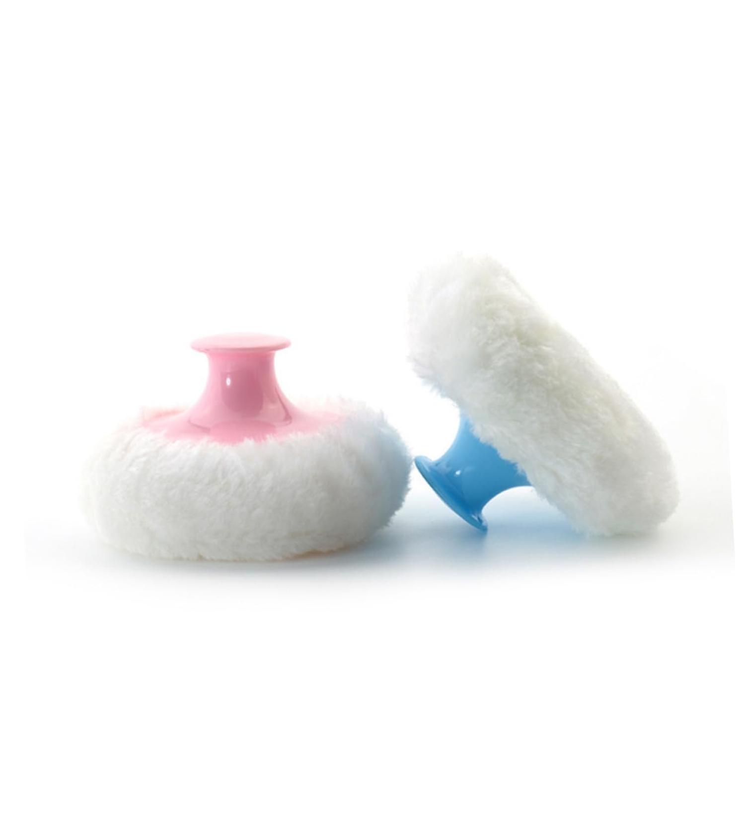 Angoily Lot De 4 Houppettes Poudre Pour B b Avec Manche Court ponge Douce 2 Bleues 2 Coloris Roses Application S che Adapt e -n Et Adulte En Usage Quotidien - Buy Online on GoSupps.com