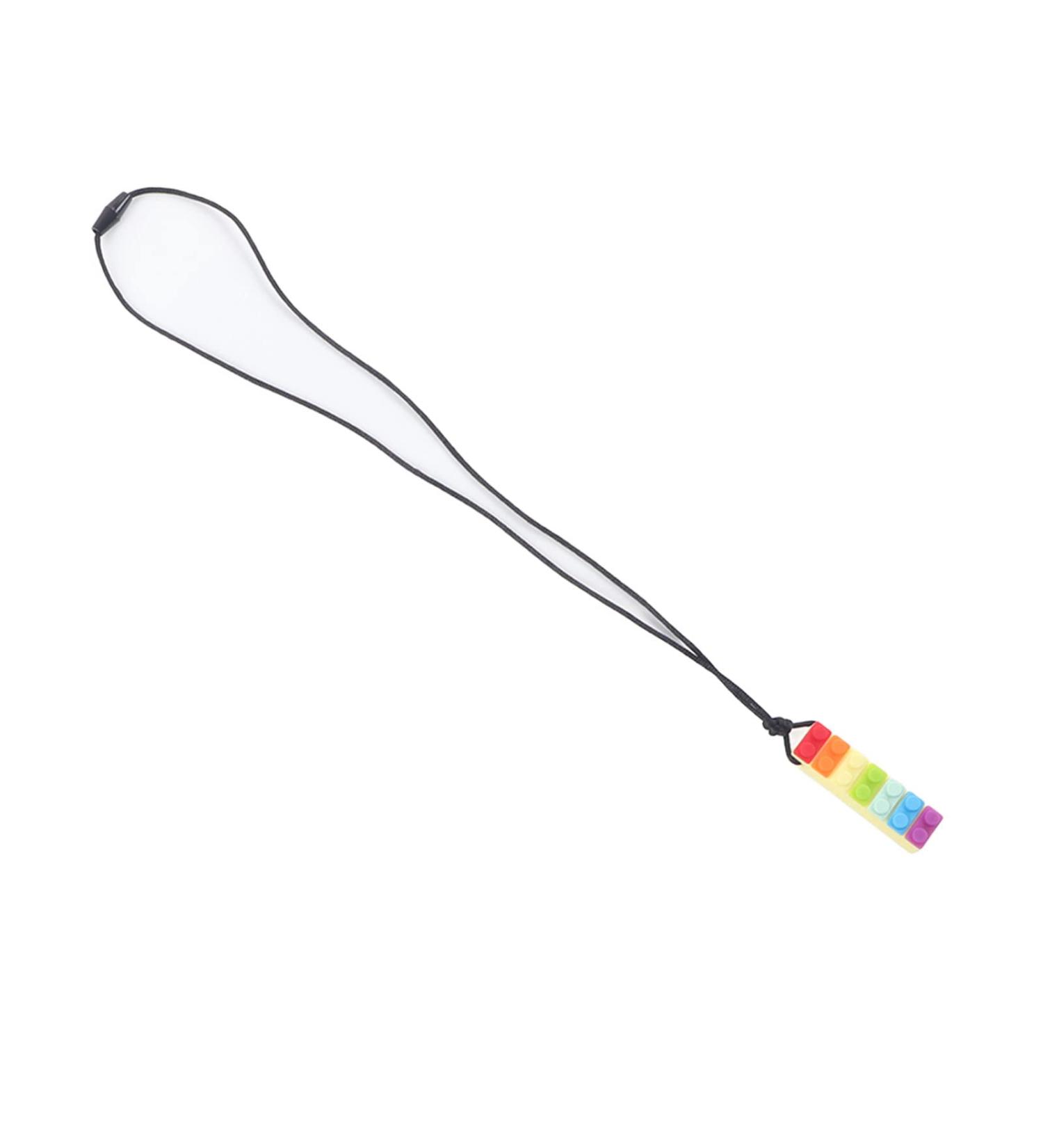 Sensory Chew Pendant - Silicone Baby Teething Necklace for Girls (Yellow) - Buy Online on GoSupps.com