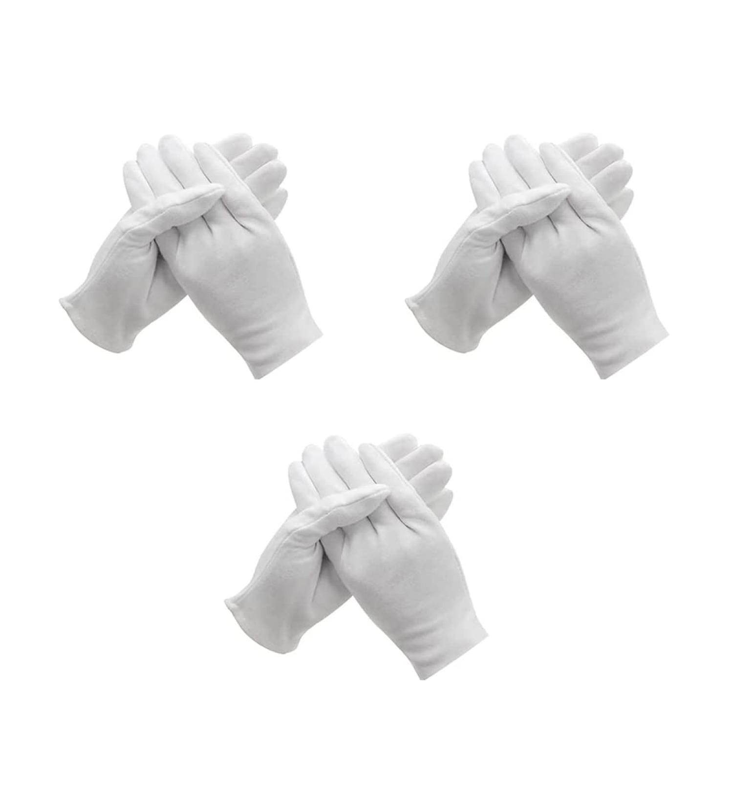 3 Pairs White Cotton Moisturizing Gloves for Bedtime Eczema Care Sleep Lotion Gloves Hand Care Rough Cracked Hand Care Gloves (3 Pairs) - Buy Online on GoSupps.com