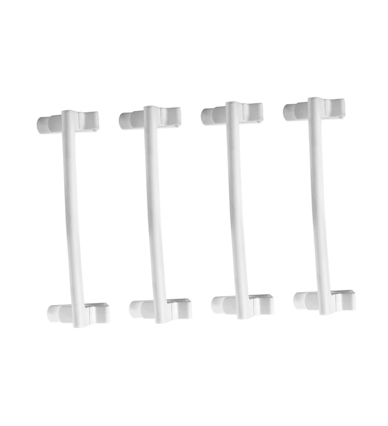STOBAZA 4pcs Door Hook Over Door Towel Rack Door Behind Towel Stands Towel Hanging Rack Arc Towel Ring White 24X7X6CM - Buy Online on GoSupps.com