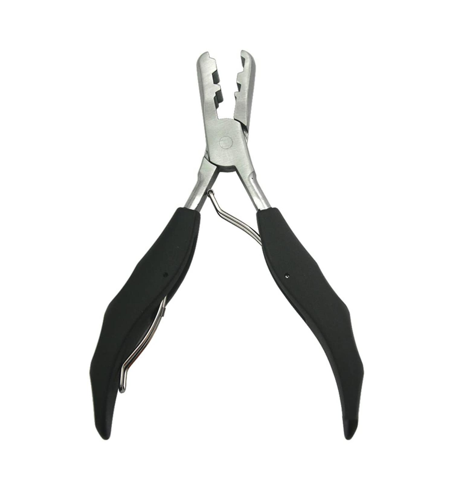 Heat Fusion Glue Keratin Bonding Micro Rings Removal Pliers for Hair Extensions hair plier hair extension plier (with 3mm and 5mm grooves) - Buy Online on GoSupps.com
