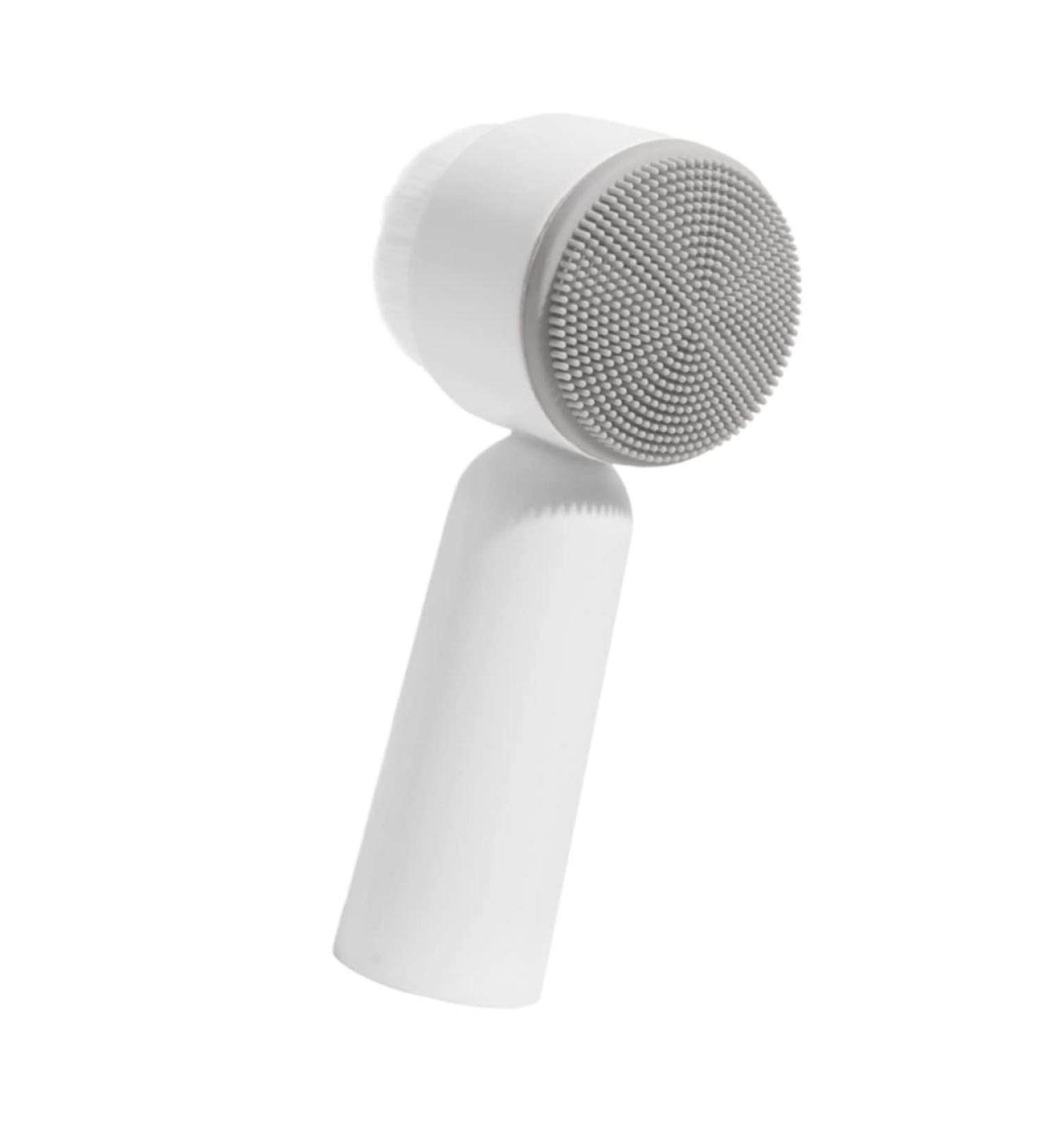 minkissy Handheld Brush Soft Bristles Silicone Facial Brush Cleasing Milk Clean Grey 5.5X12.5cm - Buy Online on GoSupps.com