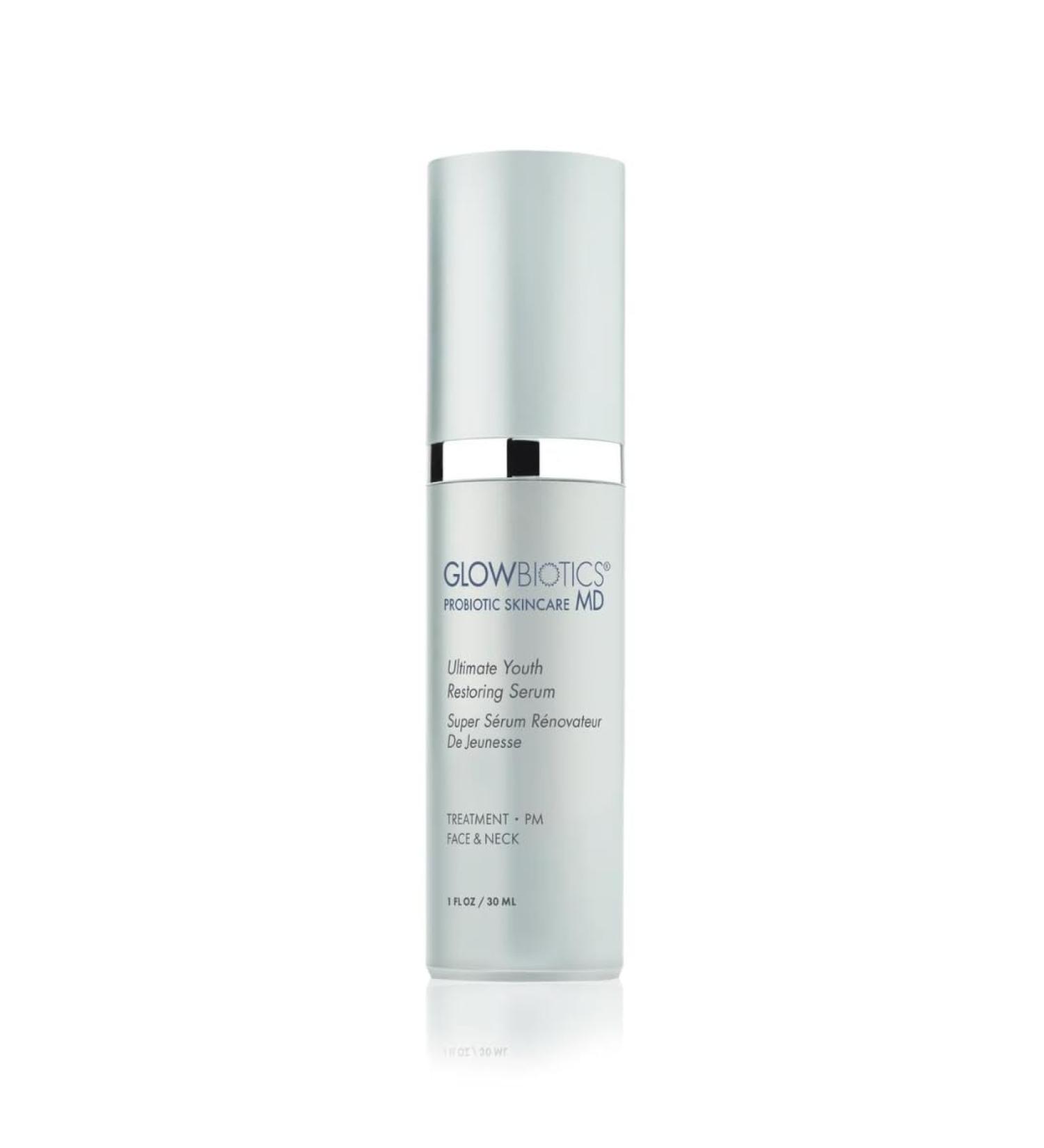 Glowbiotics Ultimate Youth Restoring Serum - Anti-Aging Hydrating Probiotic Blend with Retinol Vitamin C & Peptides for Brightening & Even Tone - 1 fl oz - Buy Online on GoSupps.com