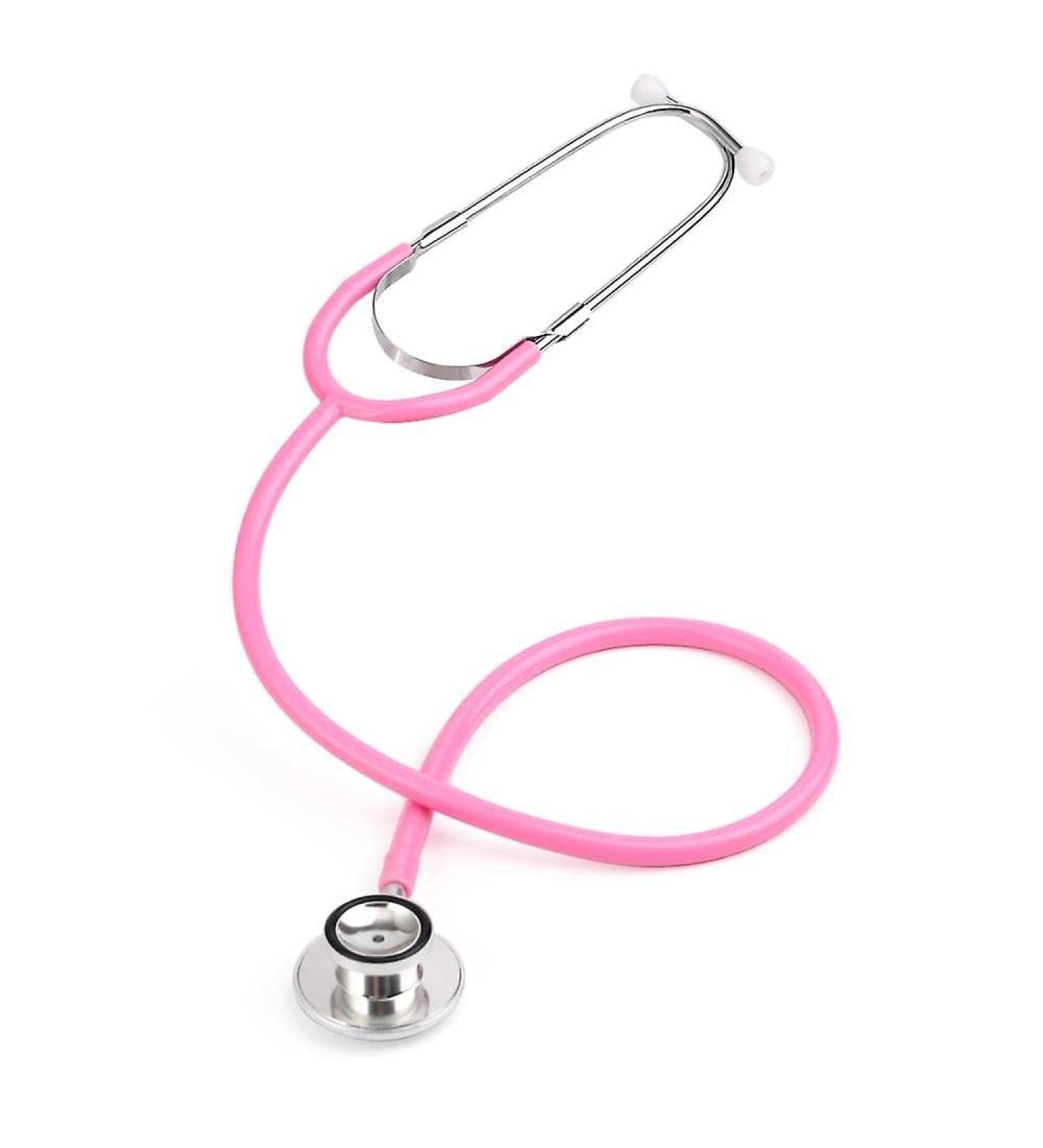 Lightweight Pro Single Head Stethoscope - Ideal for EMT Doctor Nurse Vet and Medical Students (Pink)