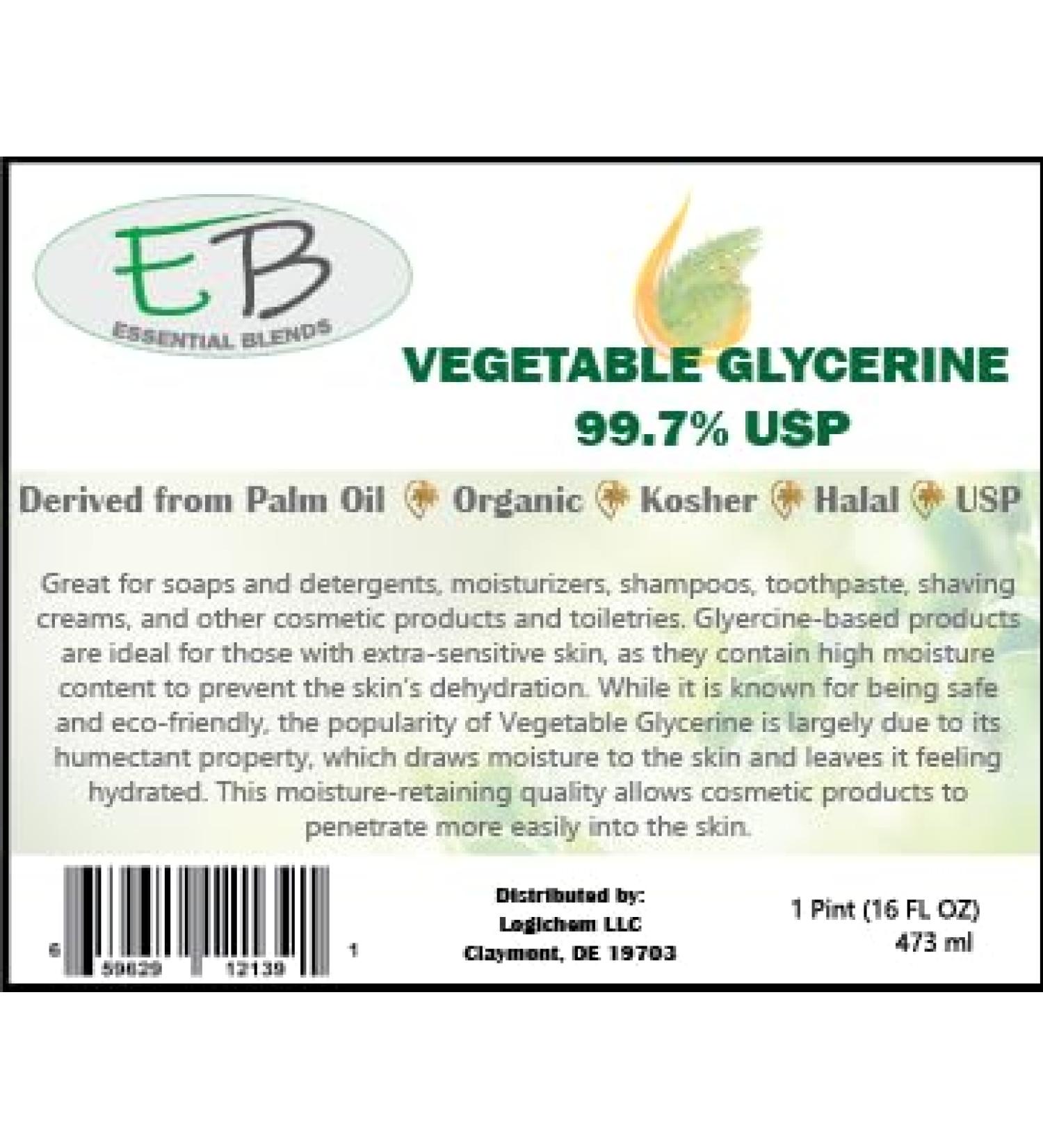 Glycerine 99.7% USP (16 oz)