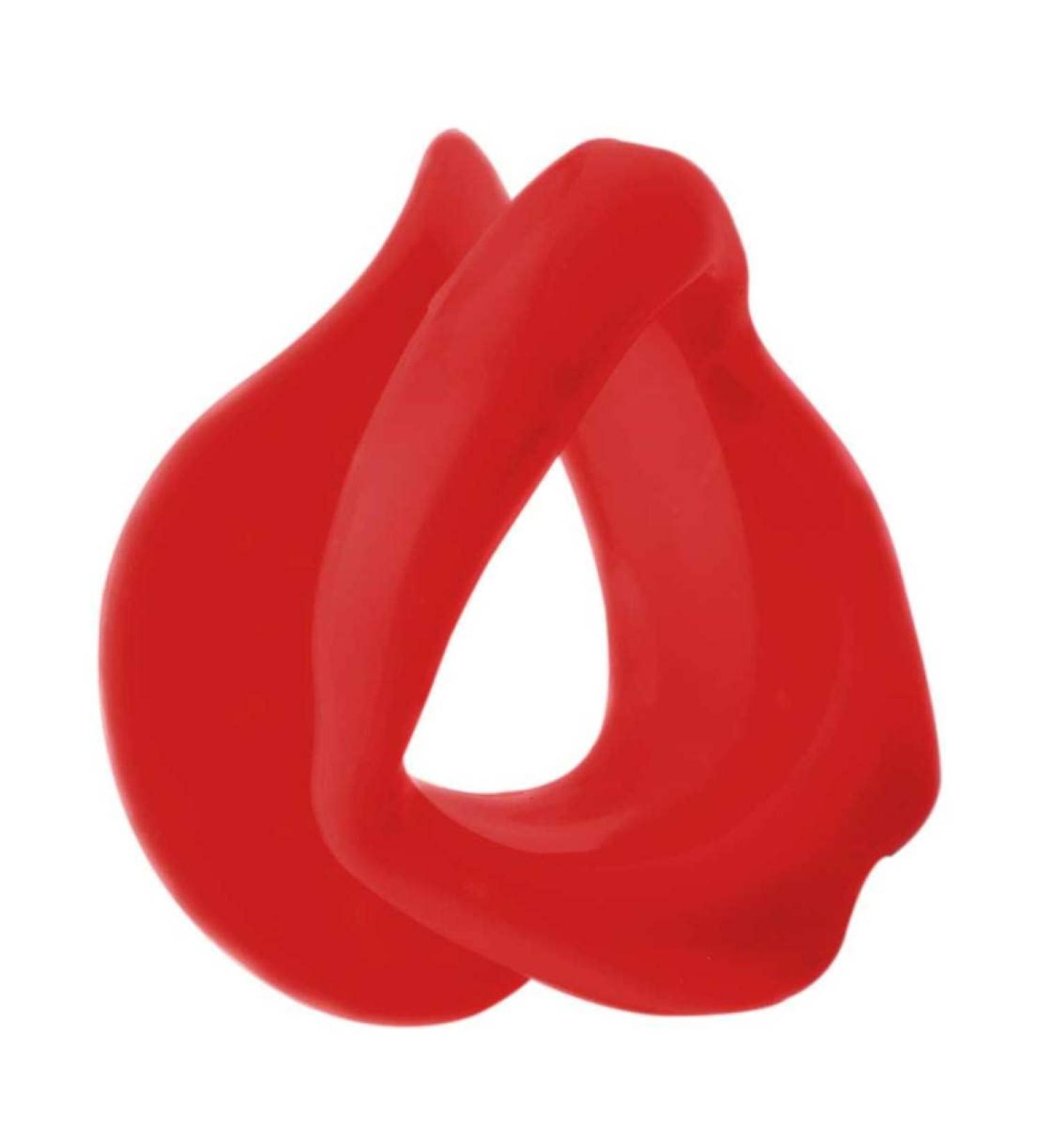 Lip Massager Silicone Lip Exerciser Facial Muscle Tightener Face Lift Mouth Stretcher Trainer Red - Buy Online on GoSupps.com
