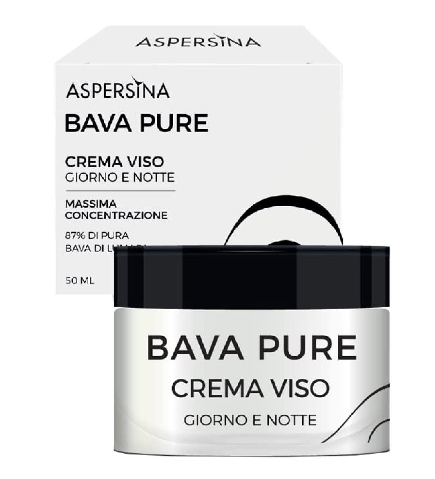 Pharmalife Research srl Aspersina Bava Pure Facial Cream for day and night maximum concentration 87 pure snails 50 ml