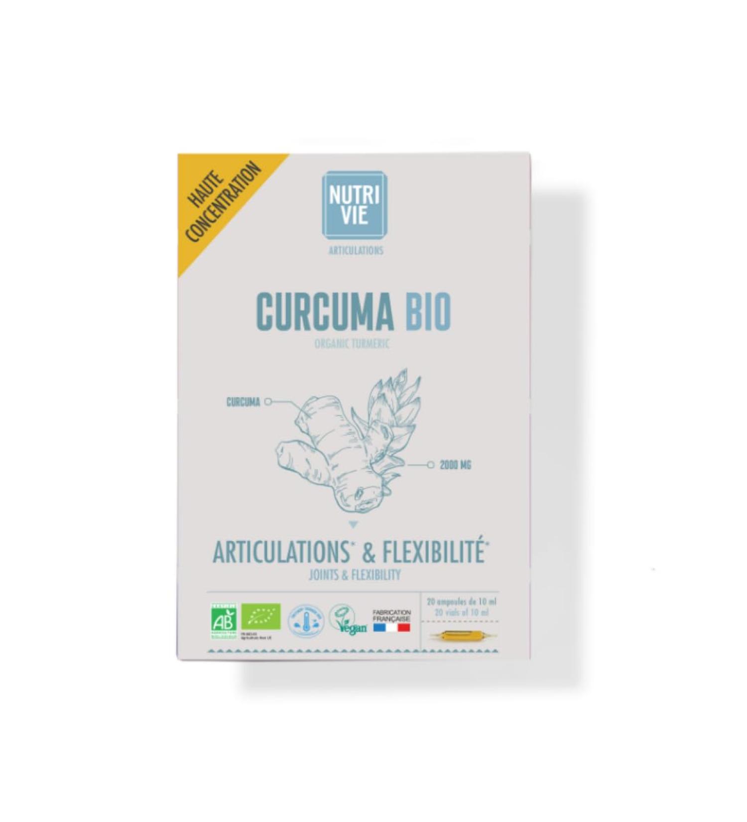 NUTRIVIE Organic Turmeric Bulbs Vegan Organic Made in France - Buy Online on GoSupps.com